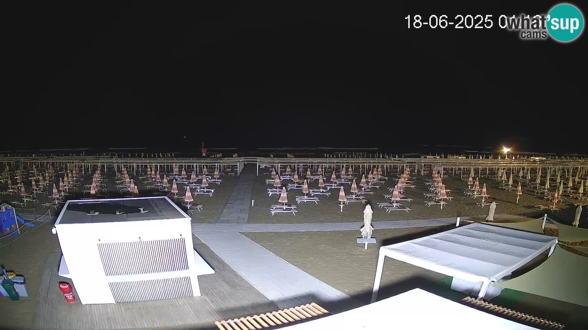 Spletna kamera plaža Riccione – Bagni Oreste spiaggia 115 – Italija