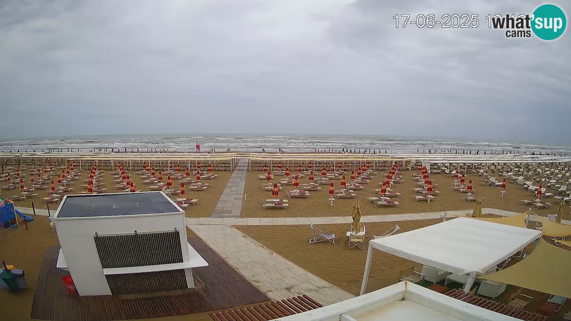 Spletna kamera plaža Riccione – Bagni Oreste spiaggia 115 – Italija