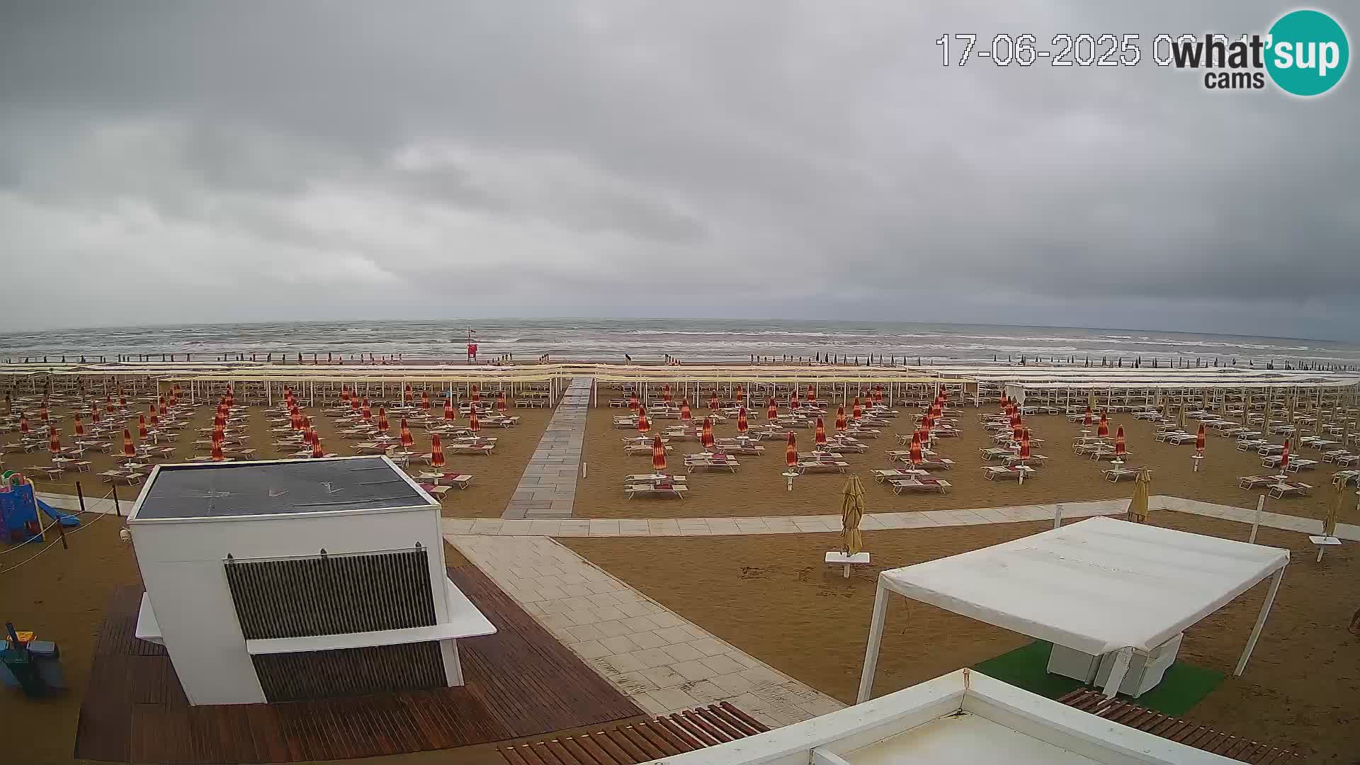 Webcam Riccione plage – Bagni Oreste spiaggia 115 – Italie