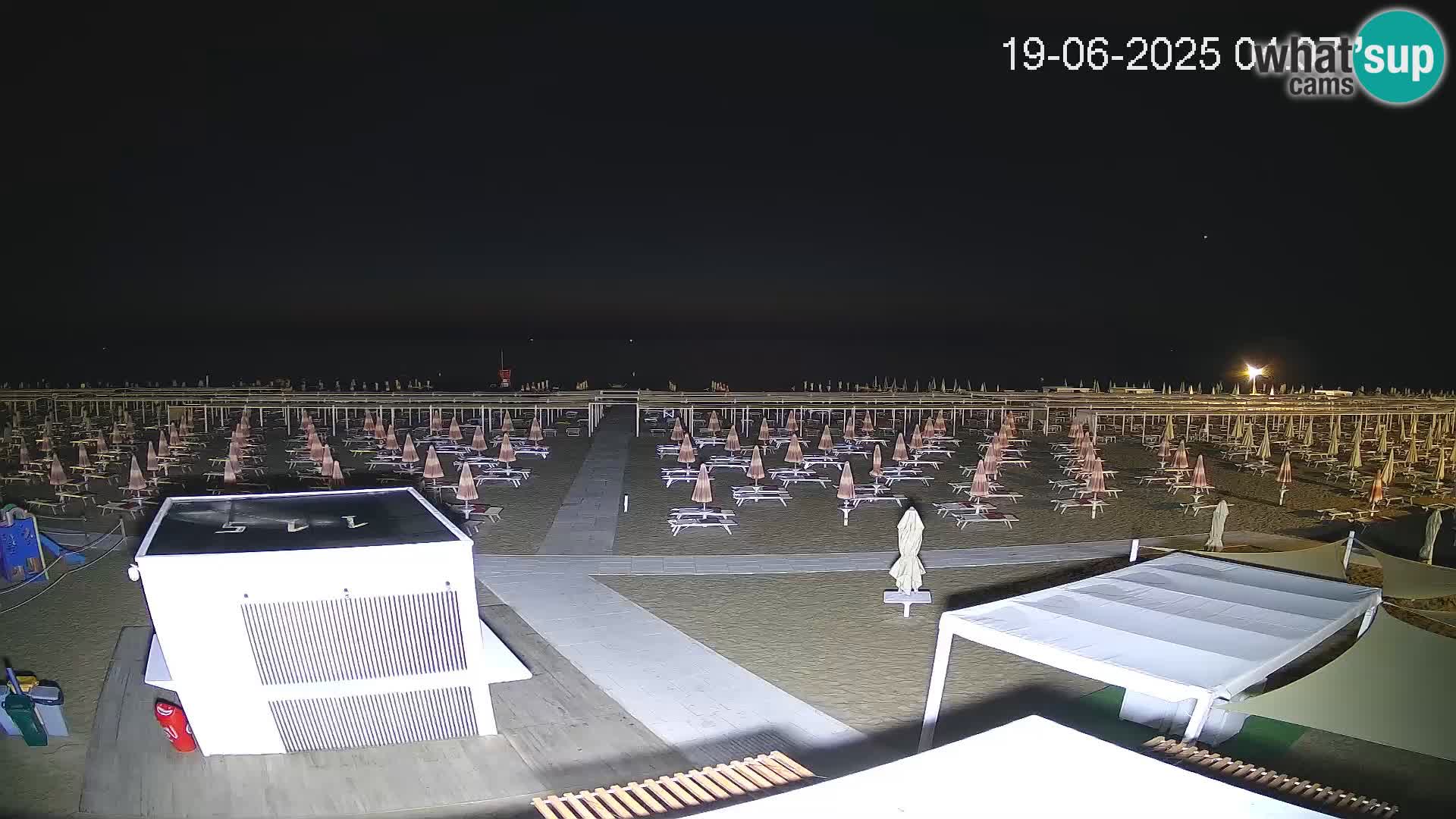Webcam Riccione plage – Bagni Oreste spiaggia 115 – Italie