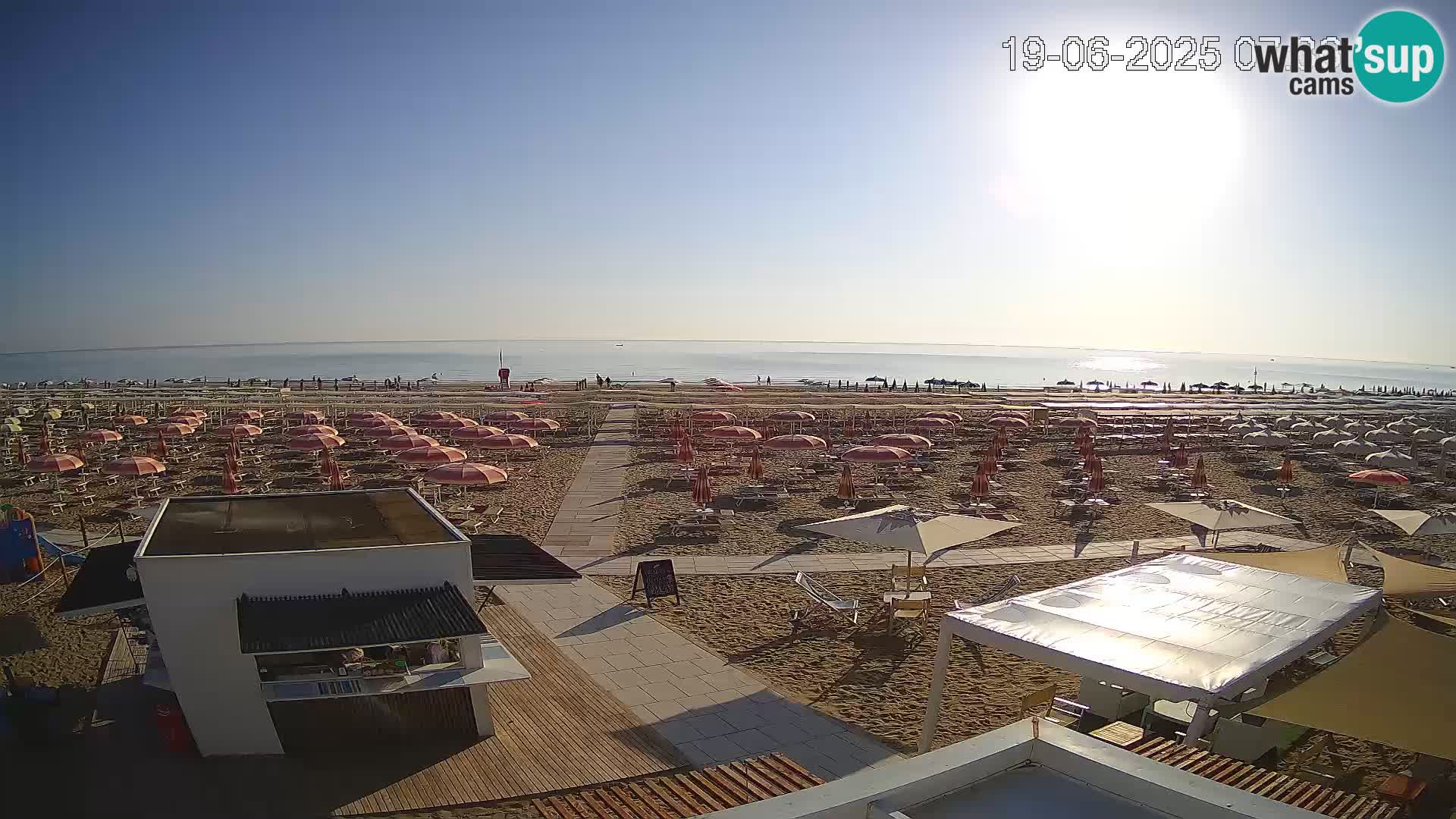 Camera en vivo playa Riccione – Bagni Oreste spiaggia 115 – Italia
