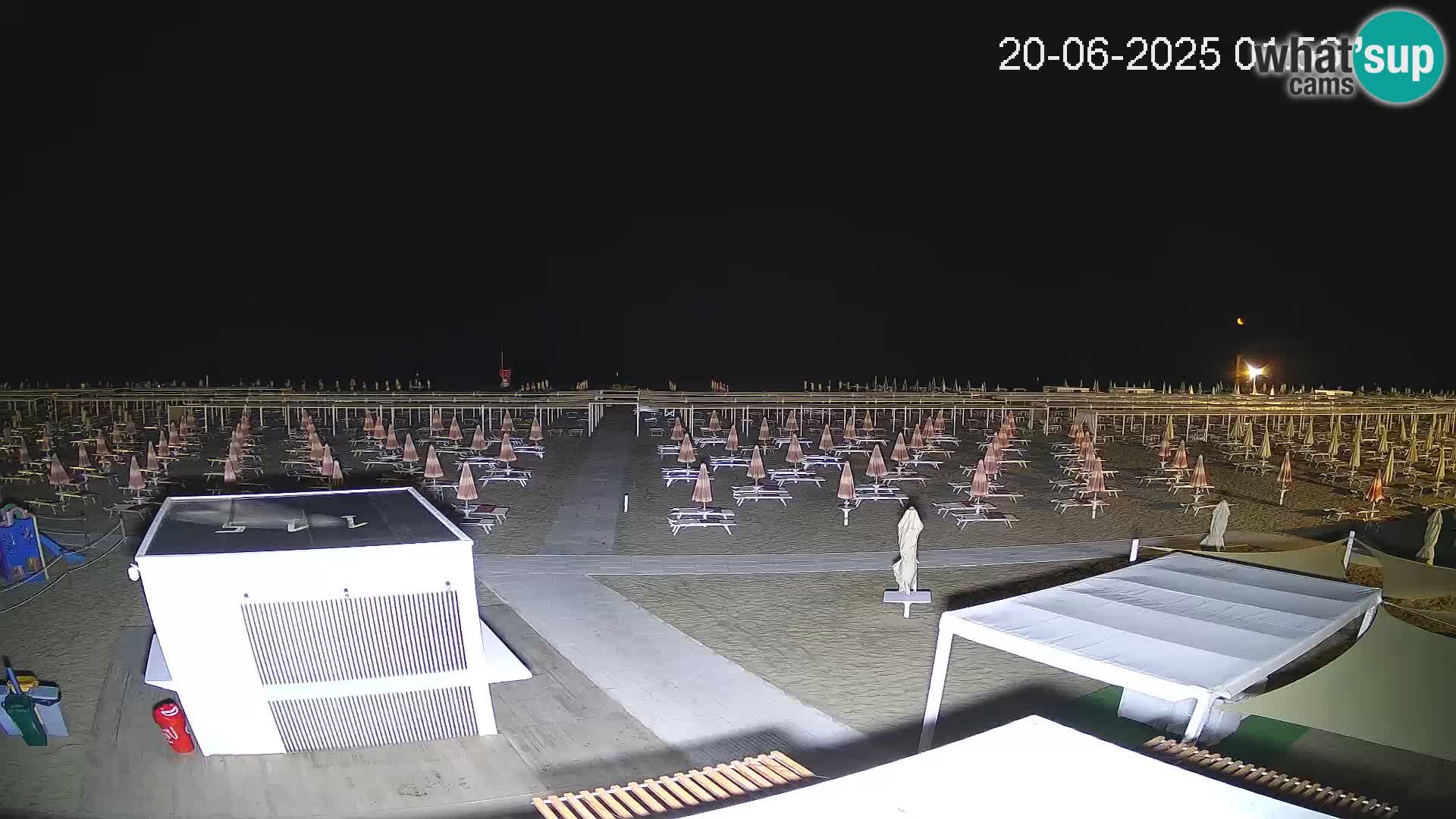 Webcam Riccione plage – Bagni Oreste spiaggia 115 – Italie