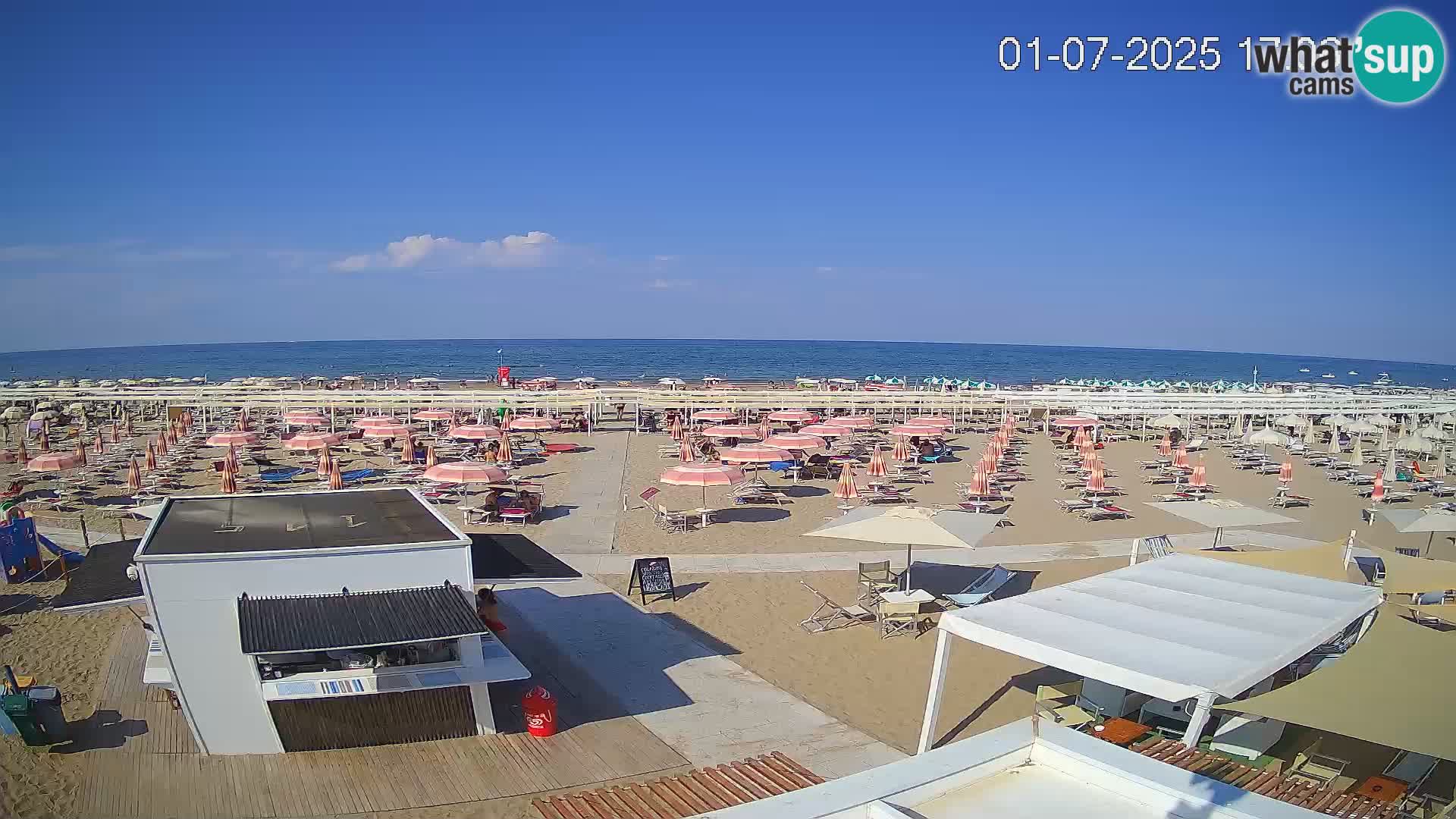 Live webcam Riccione – Bagni Oreste spiaggia 115