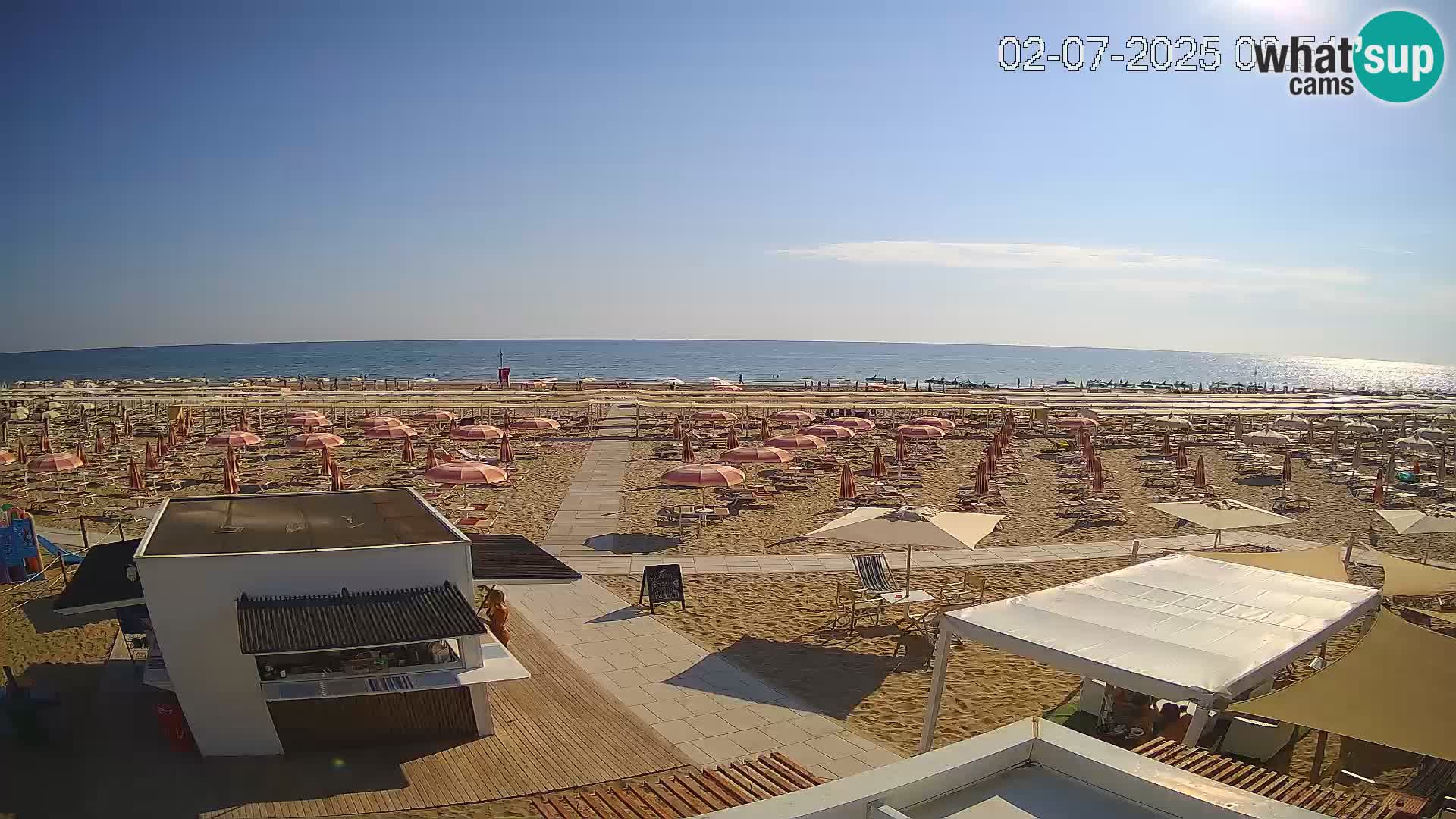 Live webcam Riccione – Bagni Oreste spiaggia 115