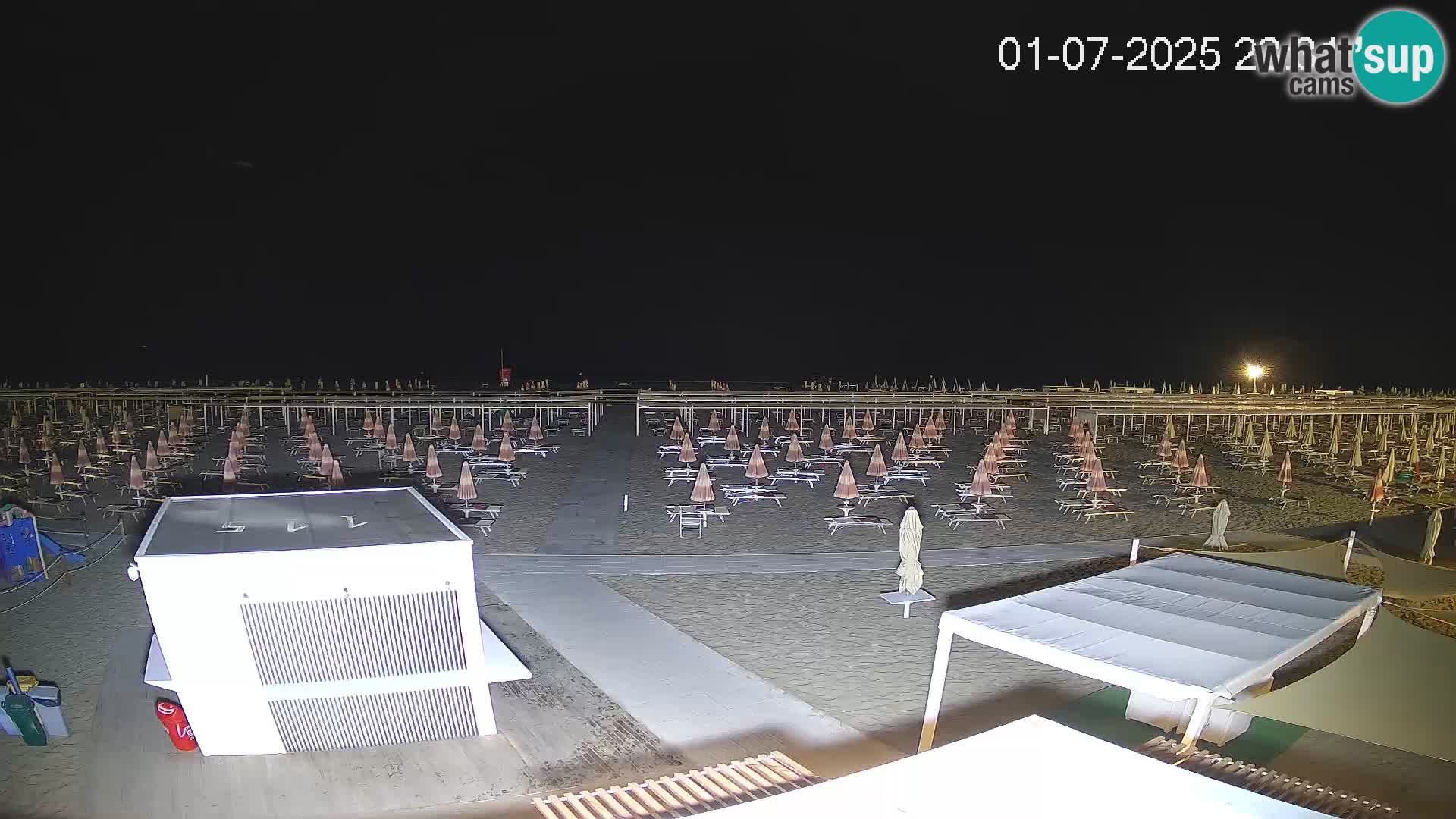 Web kamera plaža Riccione – Bagni Oreste spiaggia 115 – Italija
