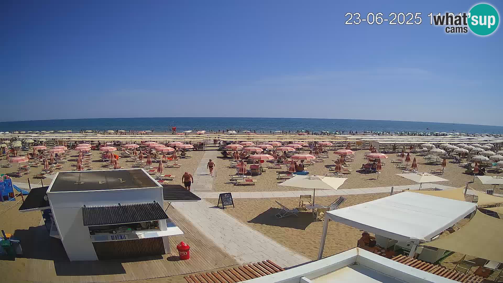 Live webcam Riccione beach – Bagni Oreste spiaggia 115