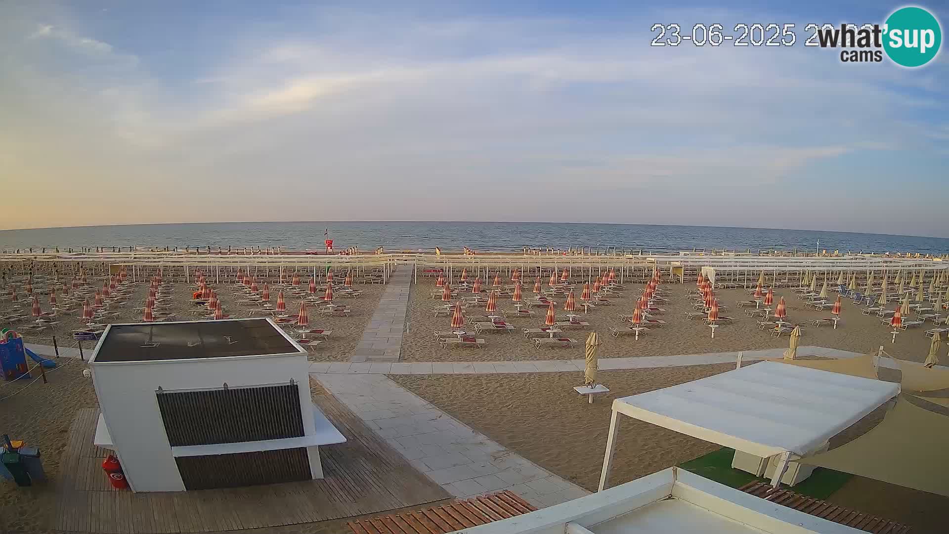 Live webcam Riccione beach – Bagni Oreste spiaggia 115