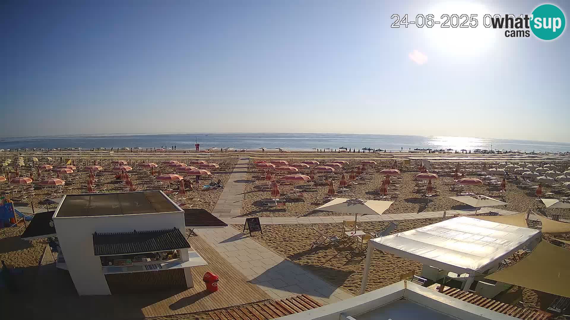 Live webcam Riccione beach – Bagni Oreste spiaggia 115