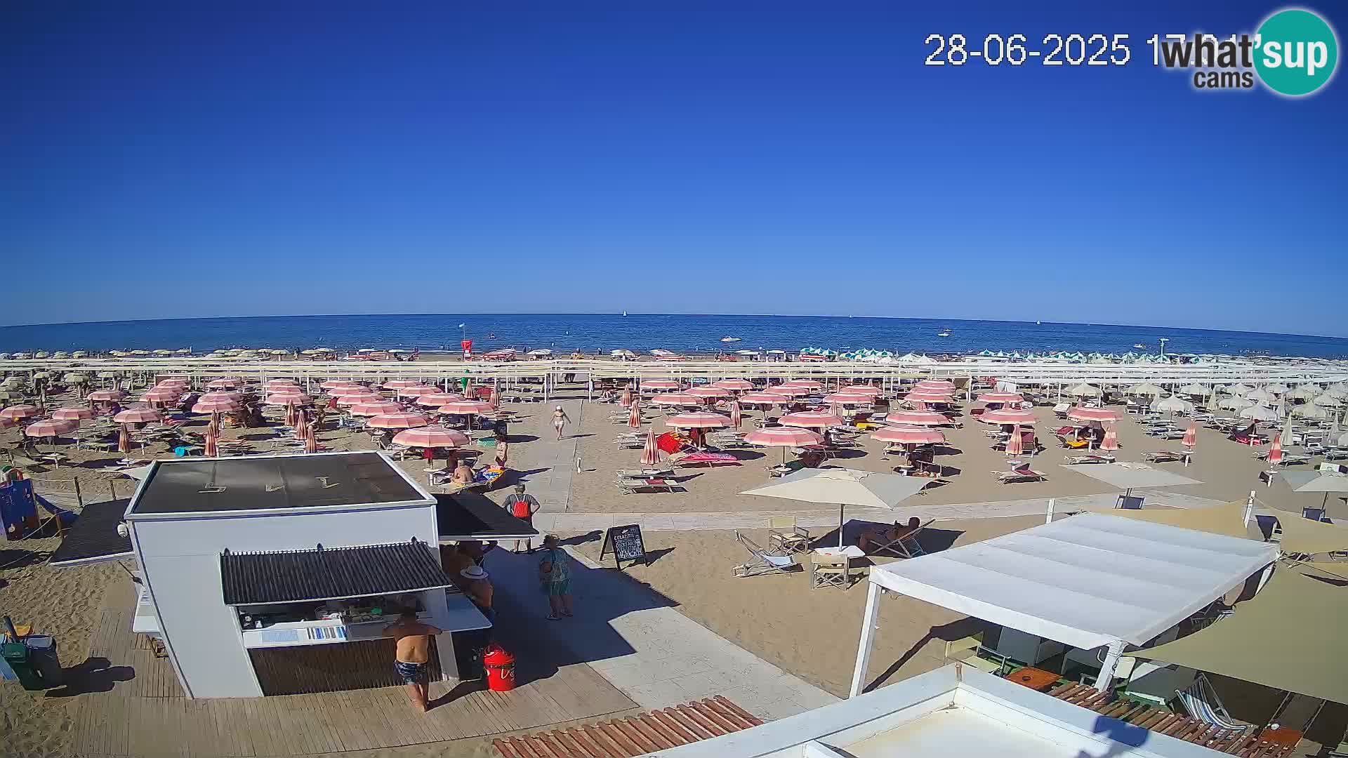 Live webcam Riccione beach – Bagni Oreste spiaggia 115