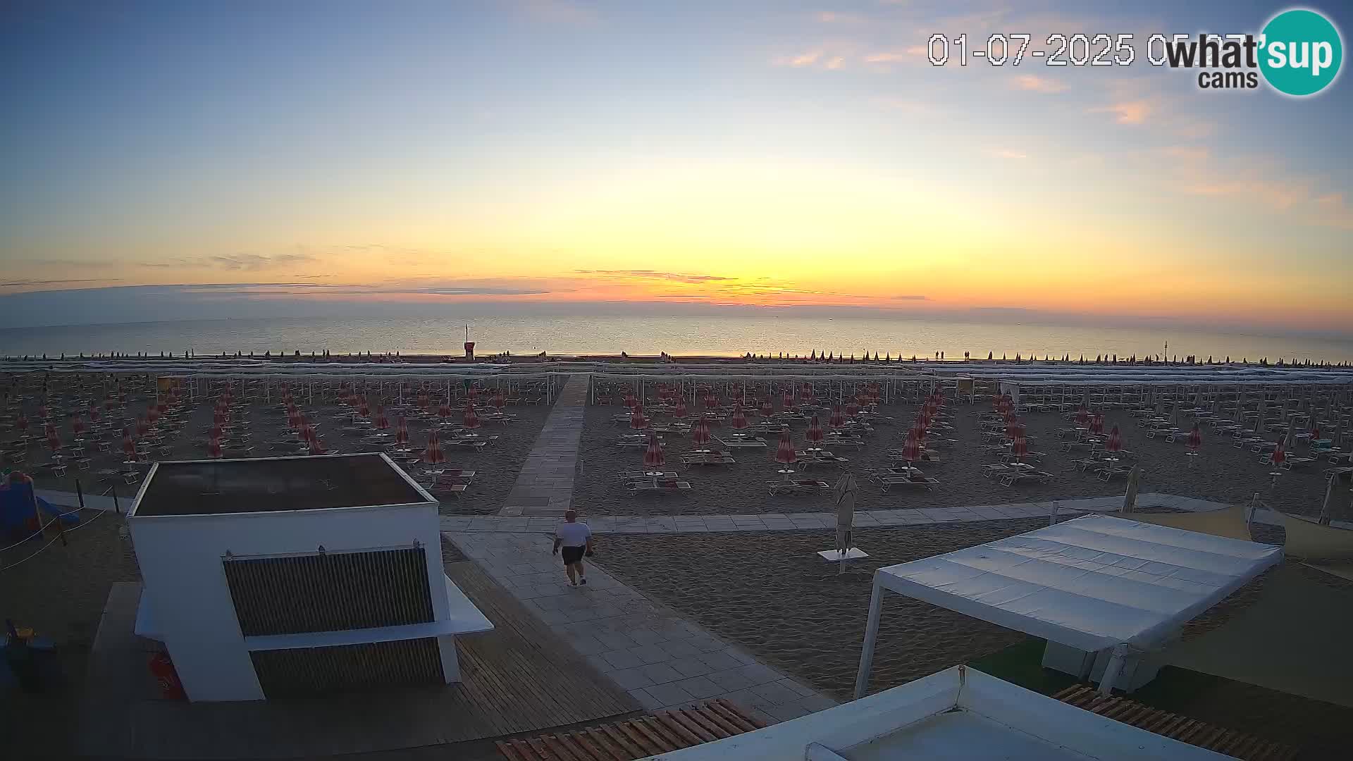 Live webcam Riccione – Bagni Oreste spiaggia 115