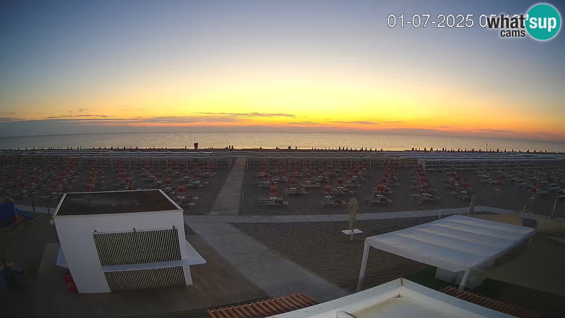 Live webcam Riccione beach – Bagni Oreste spiaggia 115