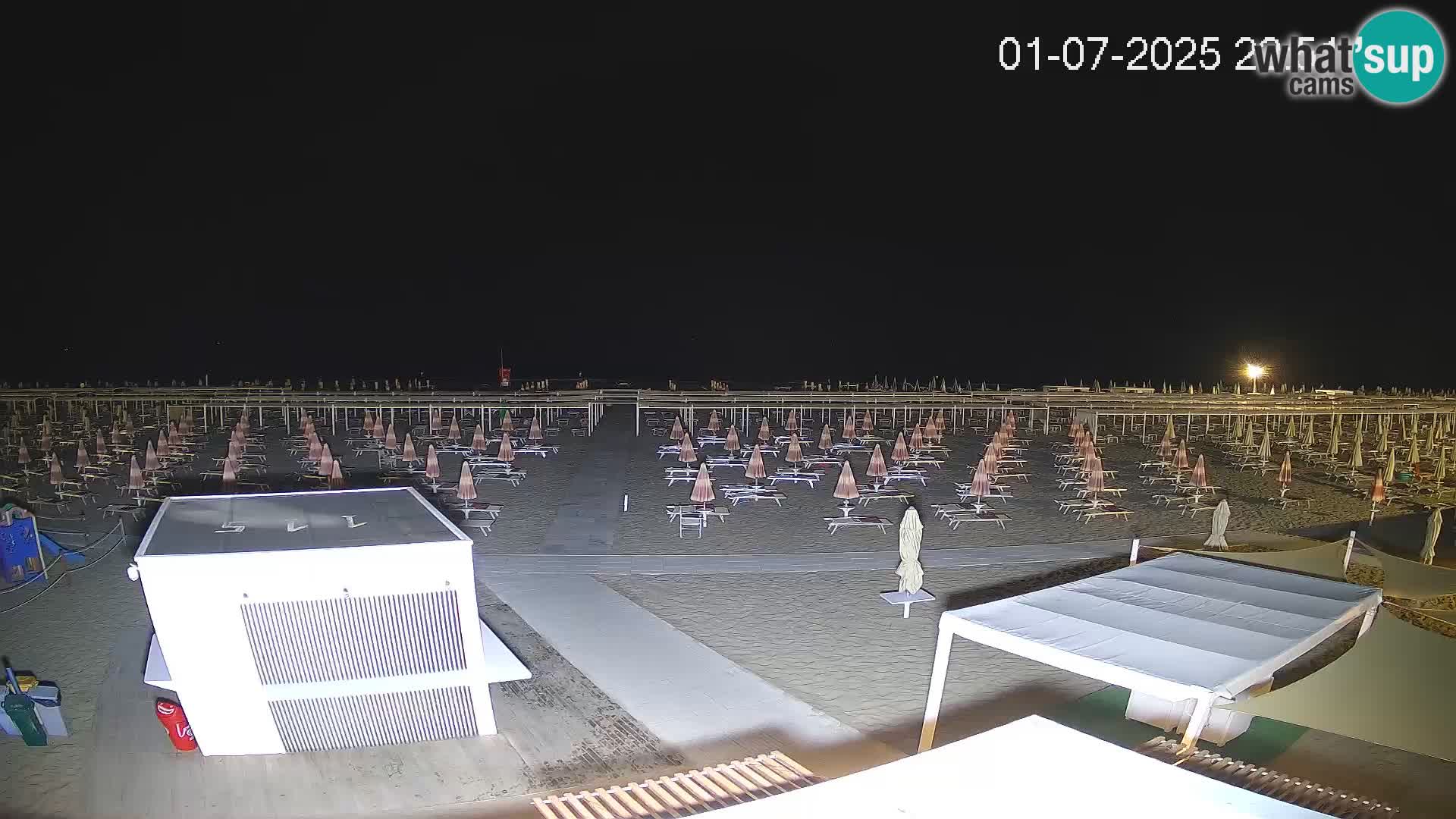 Live webcam Riccione Strand – Bagni Oreste spiaggia 115 – Italien