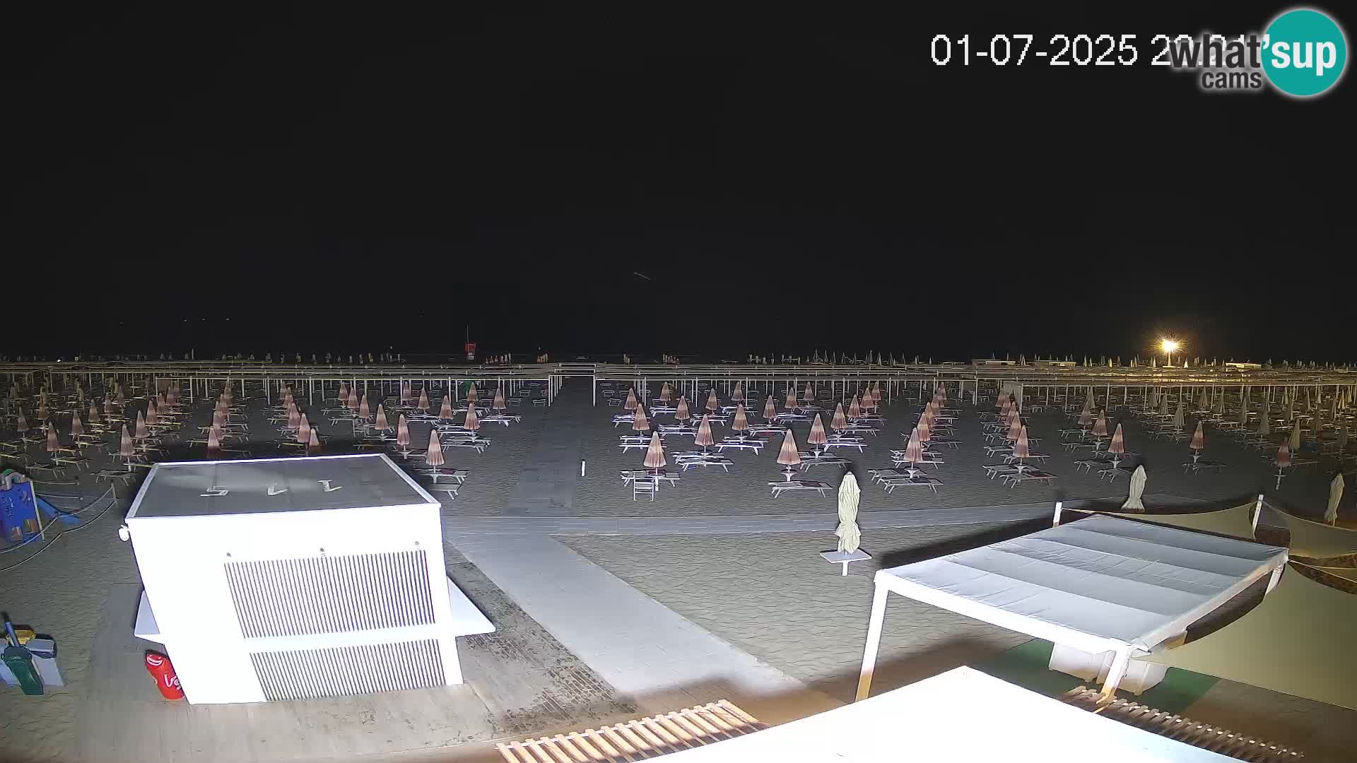 Live webcam Riccione Strand – Bagni Oreste spiaggia 115 – Italien