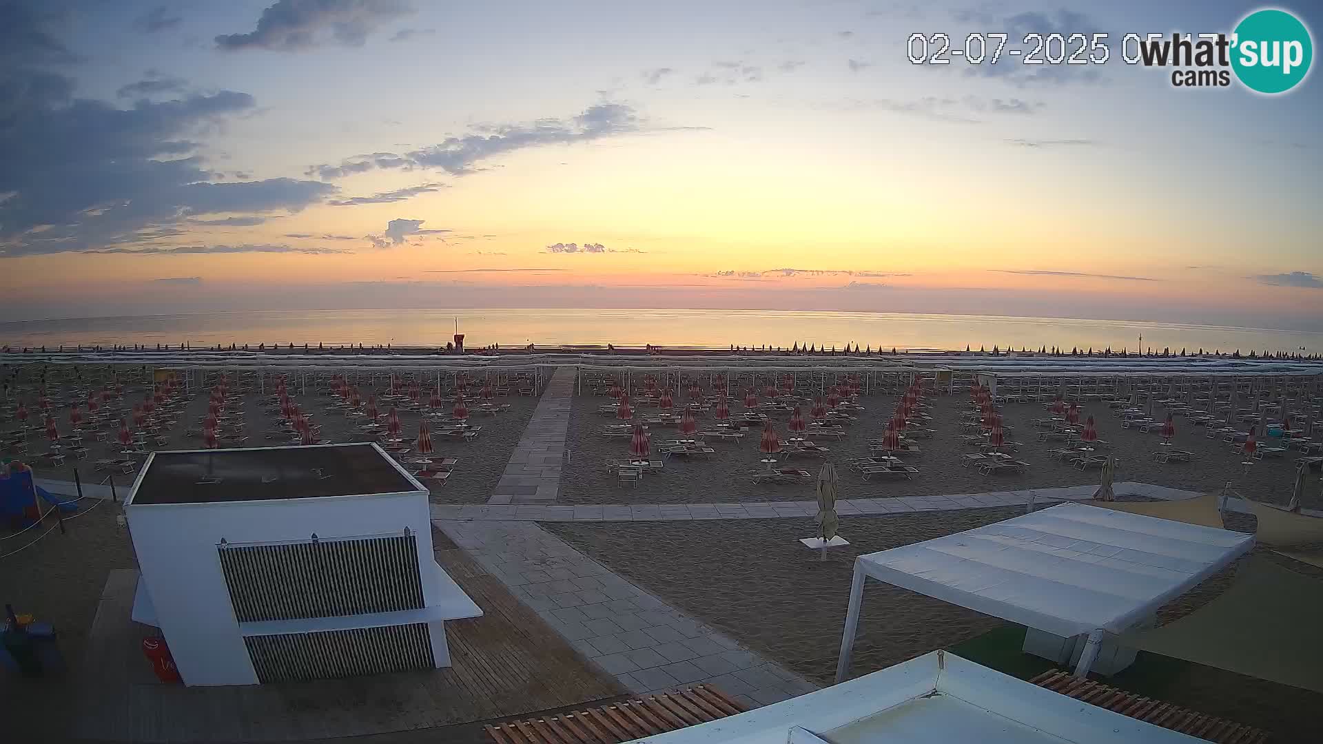 Live webcam Riccione beach – Bagni Oreste spiaggia 115