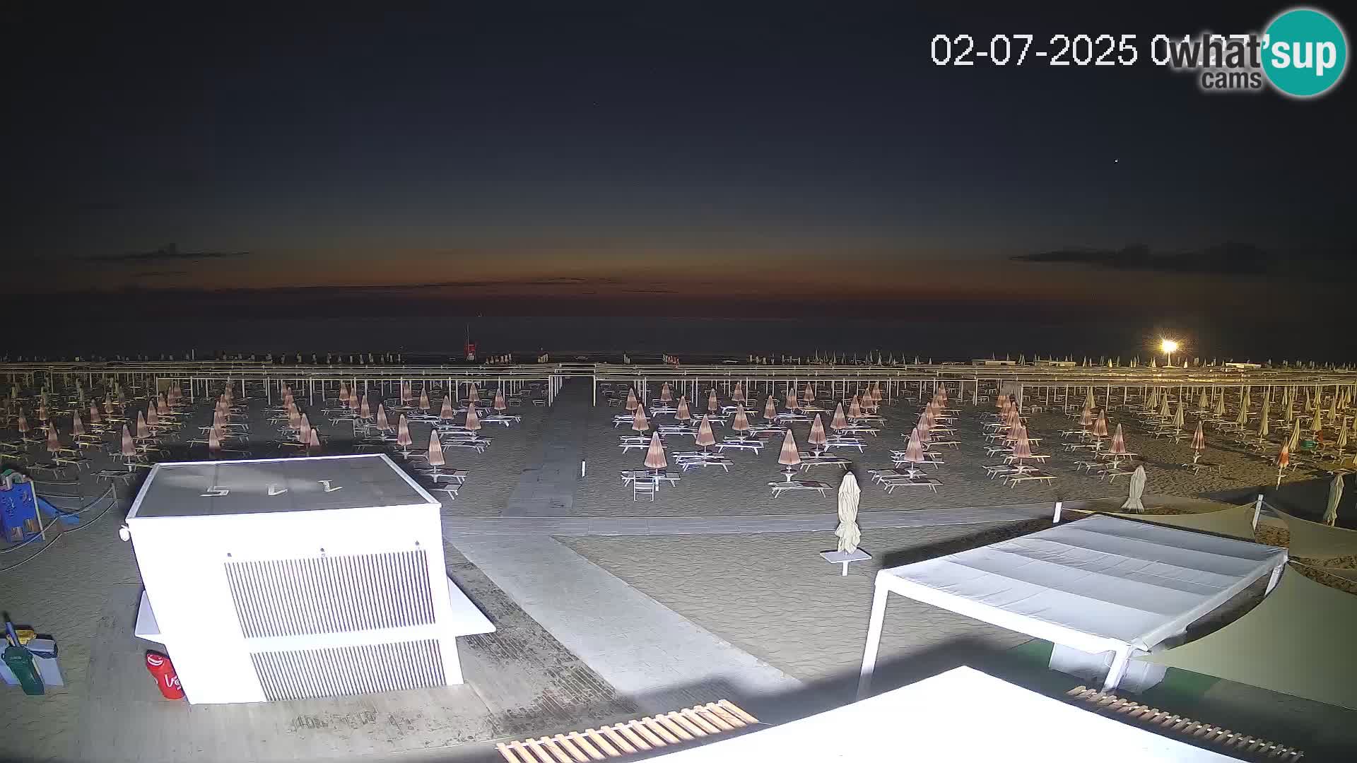 Web kamera plaža Riccione – Bagni Oreste spiaggia 115 – Italija