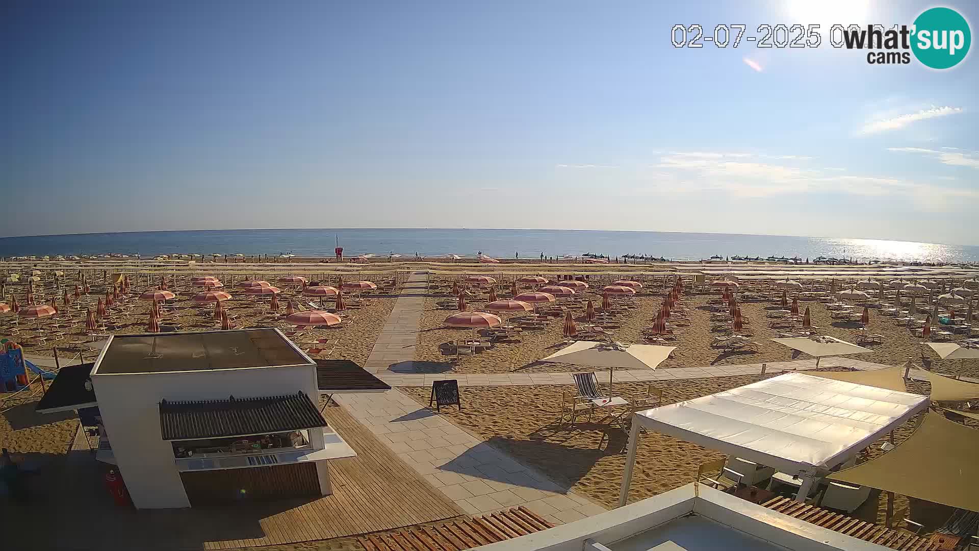 Camera en vivo playa Riccione – Bagni Oreste spiaggia 115 – Italia