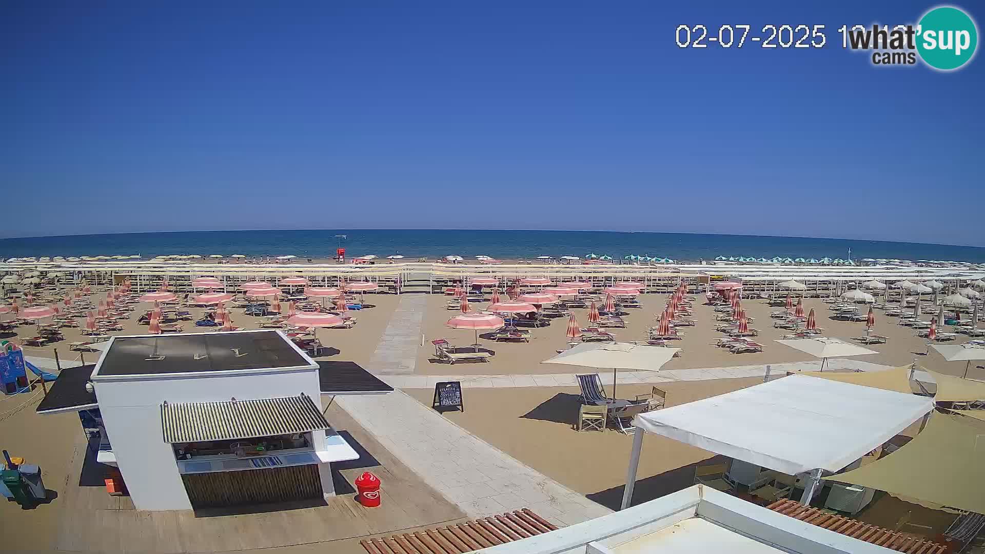 Live webcam Riccione beach – Bagni Oreste spiaggia 115