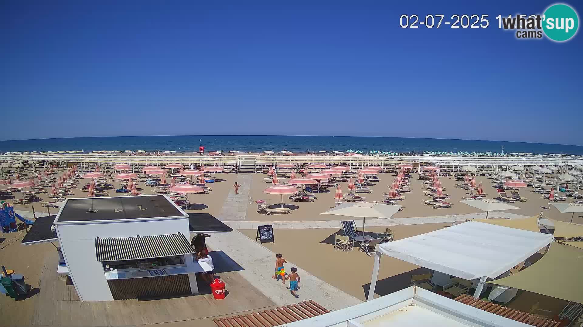 Live webcam Riccione – Bagni Oreste spiaggia 115