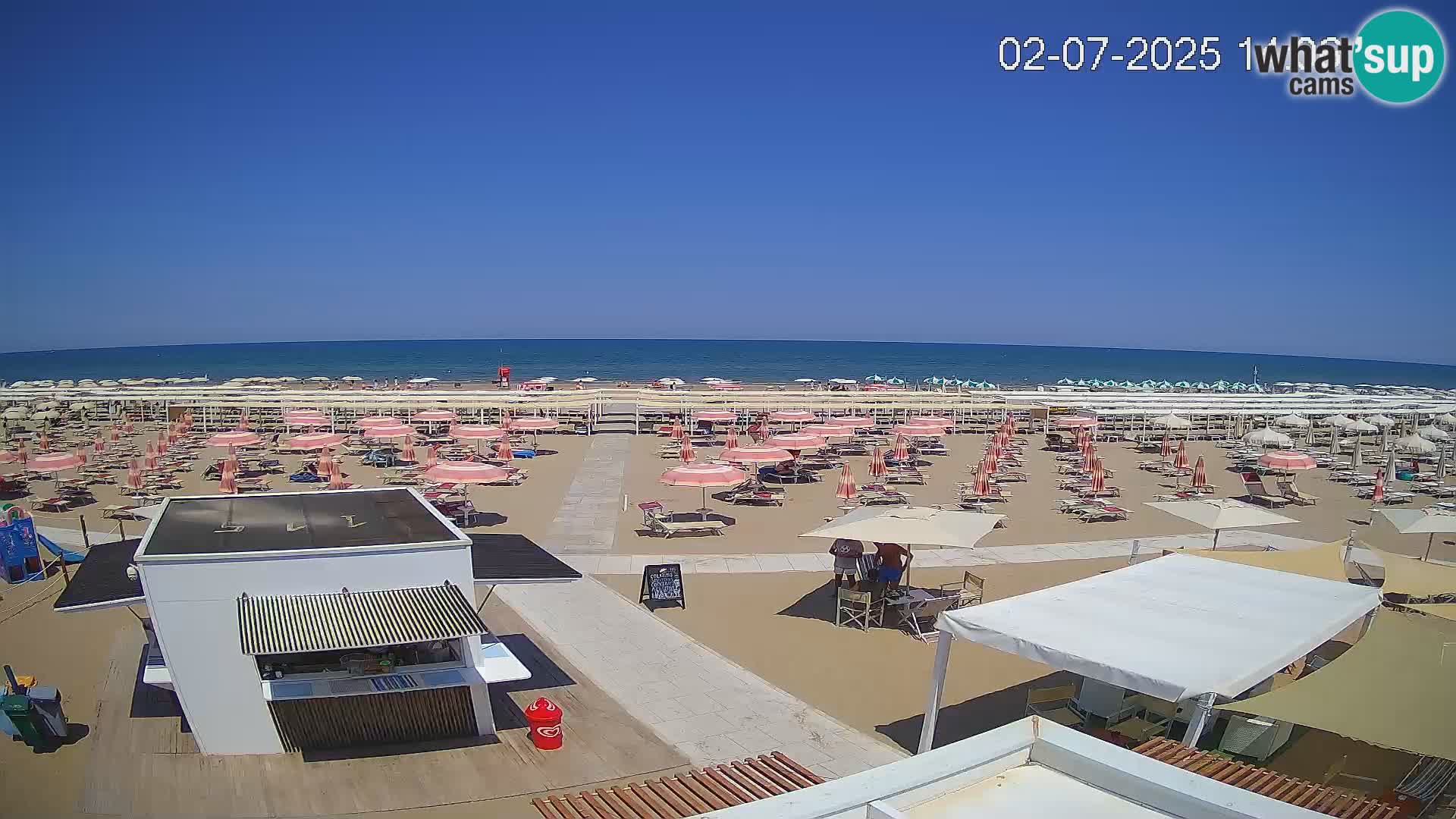Live webcam Riccione beach – Bagni Oreste spiaggia 115
