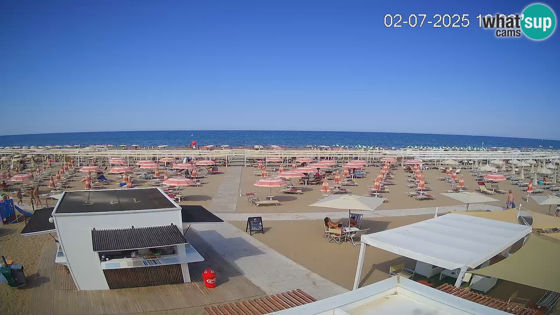 Live webcam Riccione beach – Bagni Oreste spiaggia 115