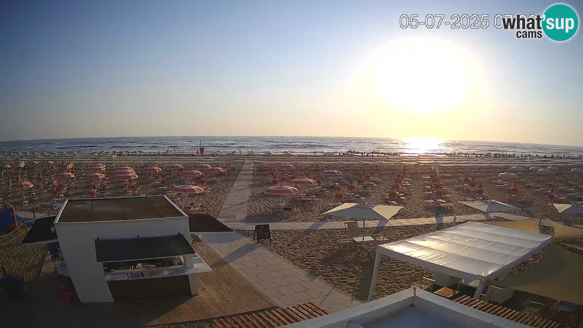 Live webcam Riccione beach – Bagni Oreste spiaggia 115