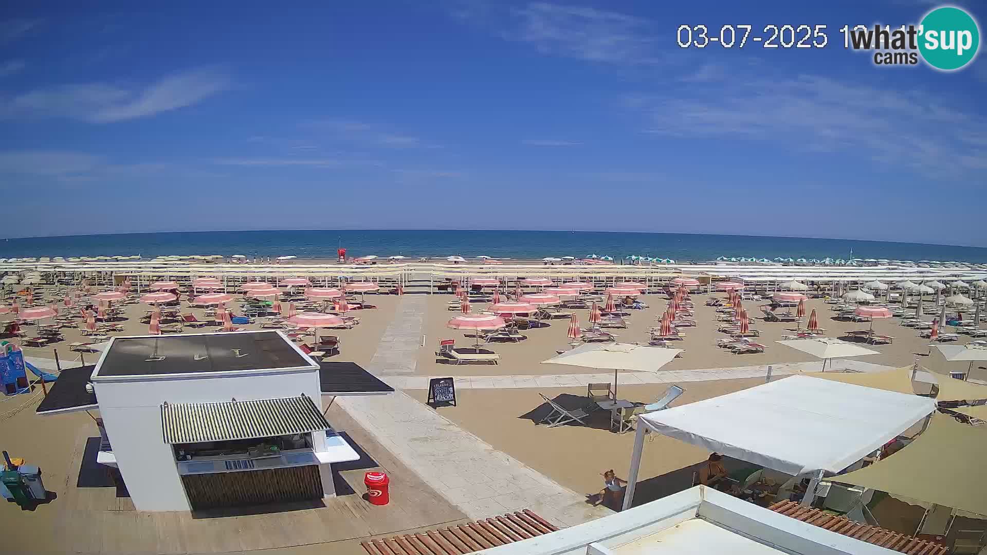 Live webcam Riccione beach – Bagni Oreste spiaggia 115