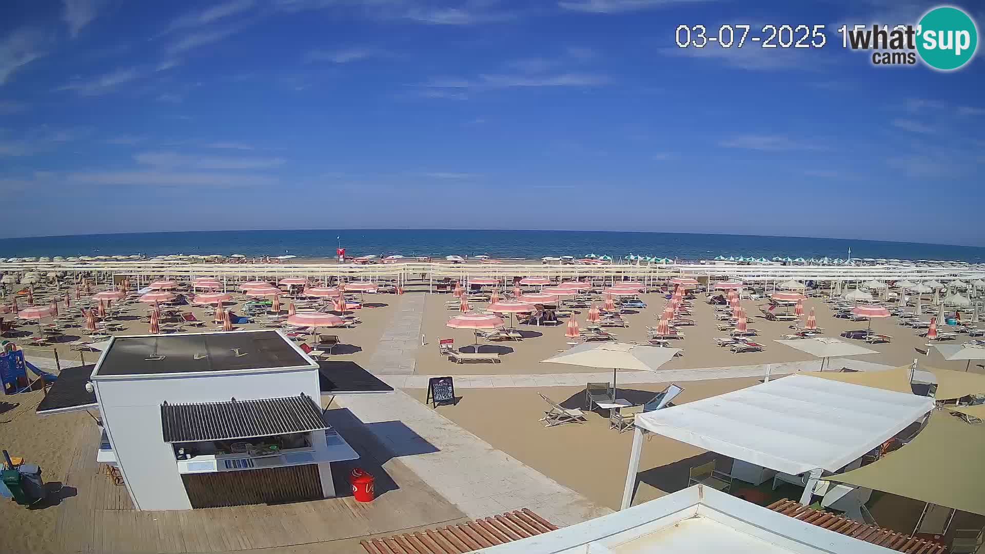 Camera en vivo playa Riccione – Bagni Oreste spiaggia 115 – Italia