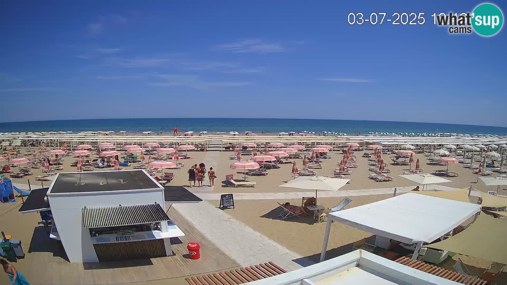 Live webcam Riccione beach – Bagni Oreste spiaggia 115