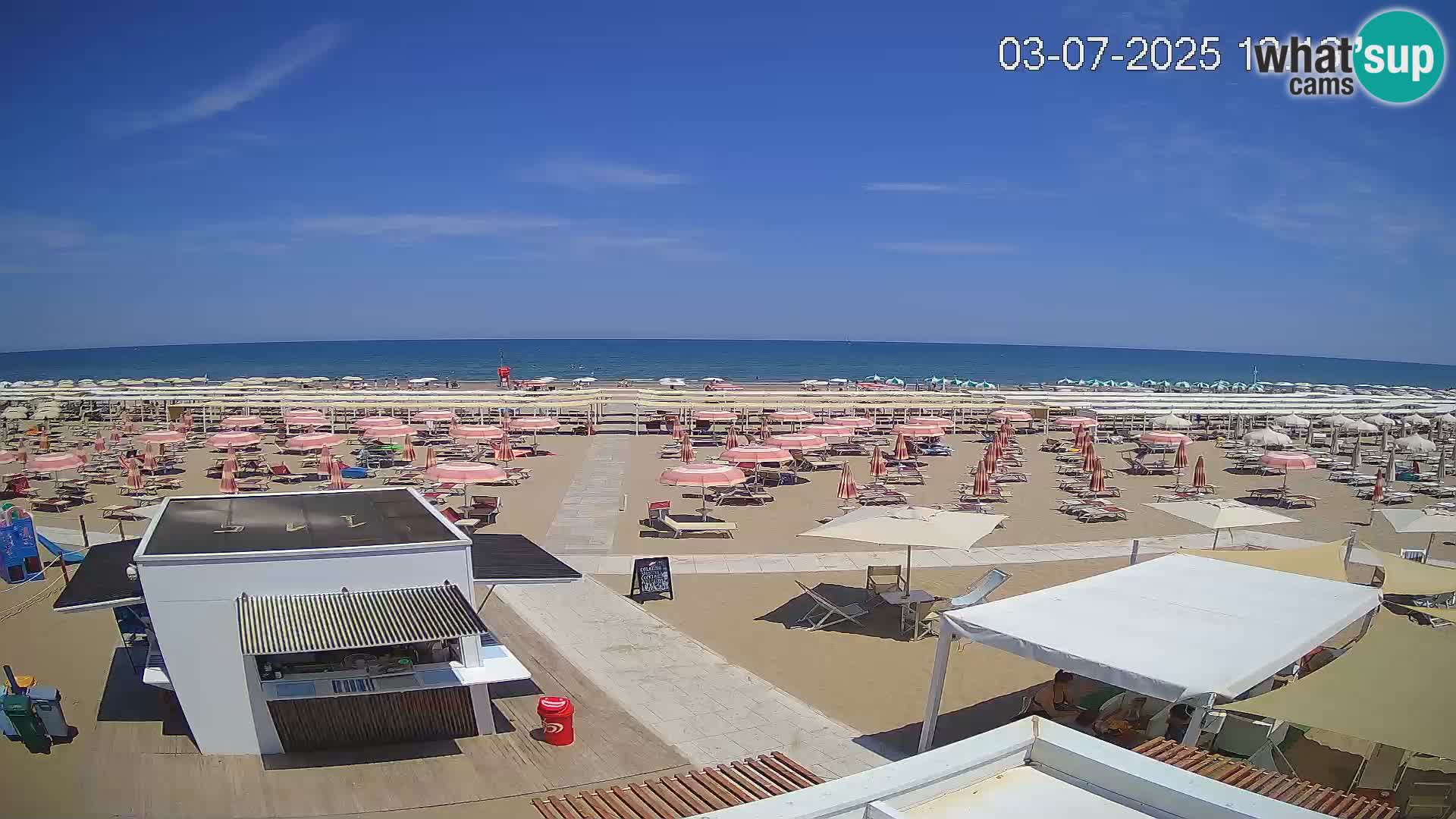 Live webcam Riccione beach – Bagni Oreste spiaggia 115