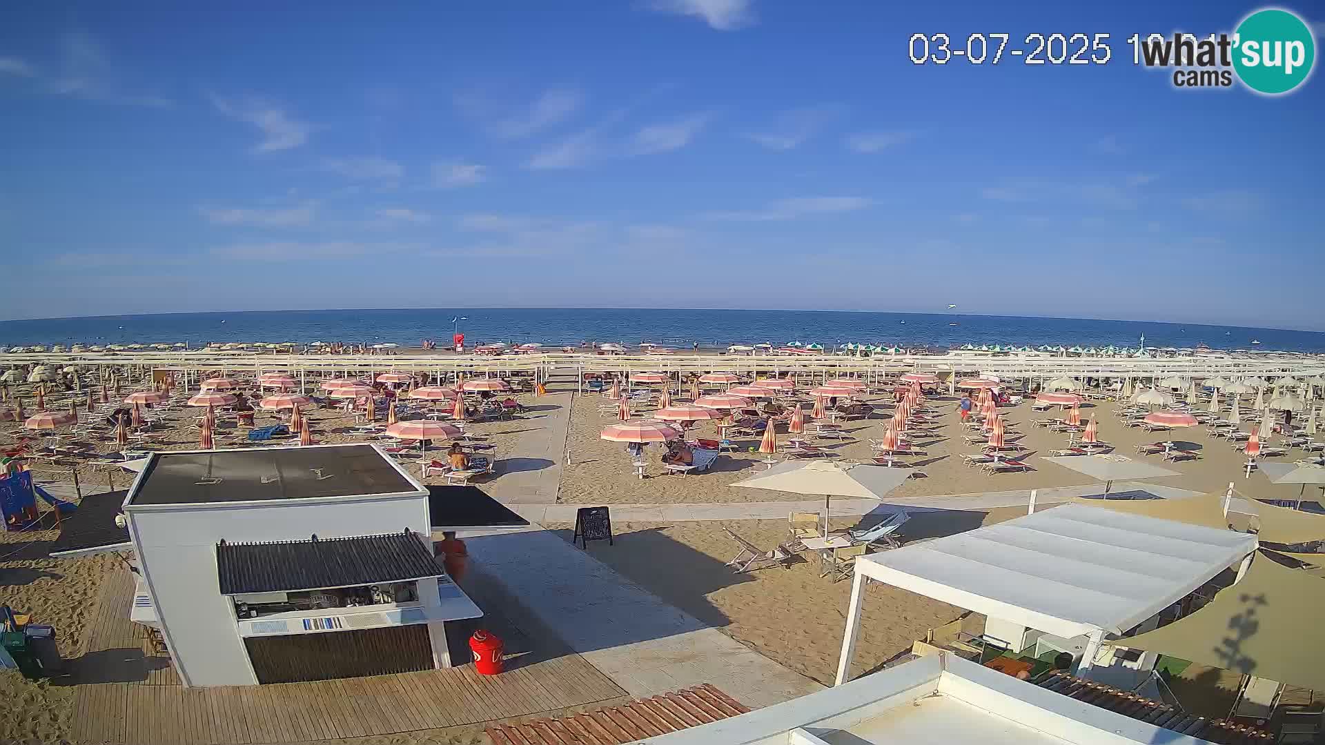 Live webcam Riccione beach – Bagni Oreste spiaggia 115