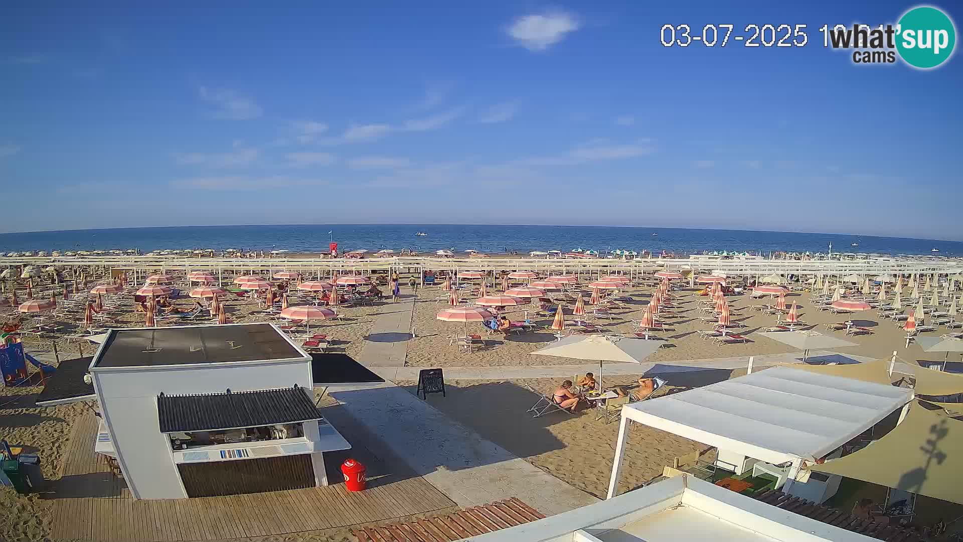 Live webcam Riccione beach – Bagni Oreste spiaggia 115
