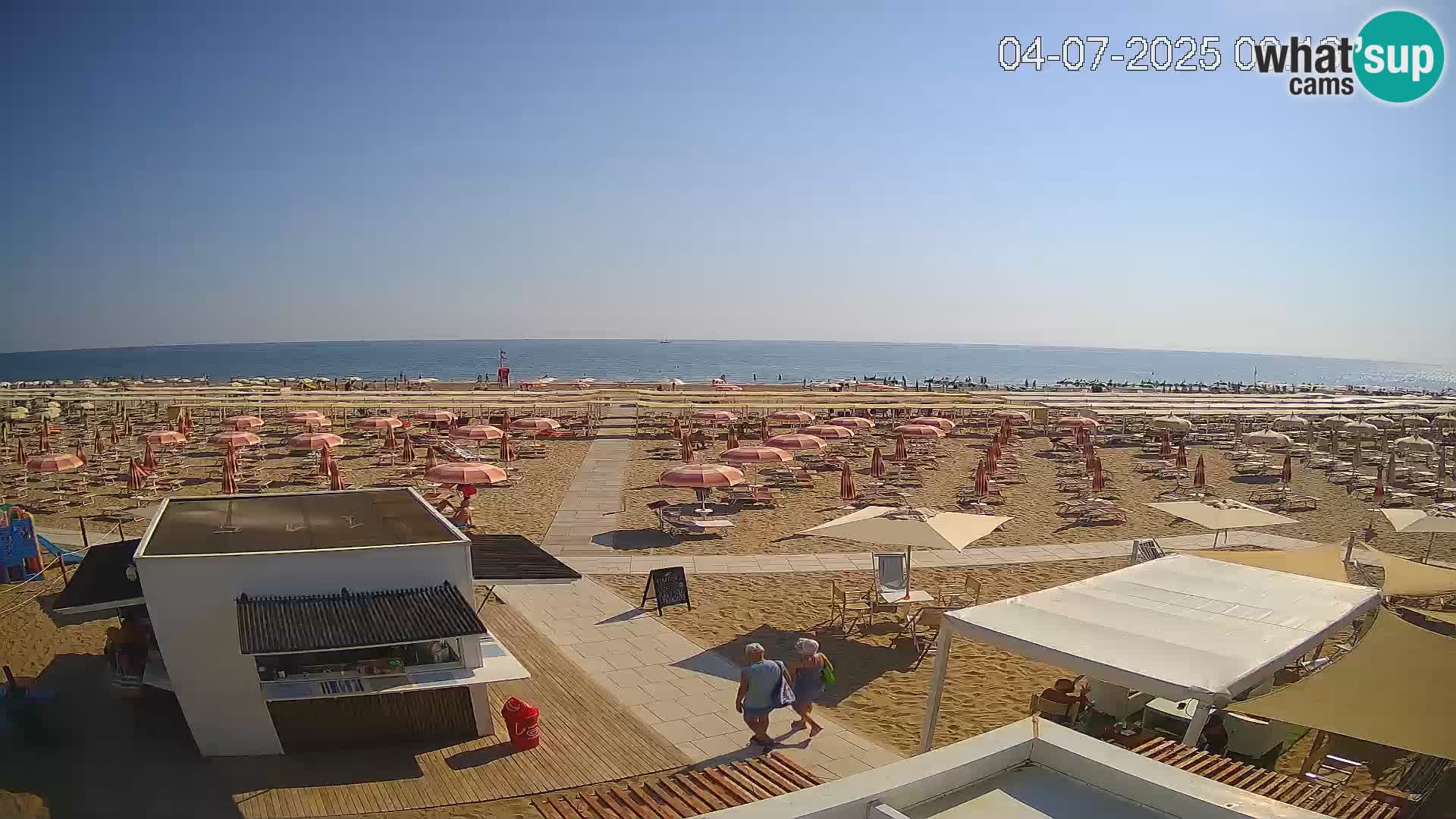 Spletna kamera plaža Riccione – Bagni Oreste spiaggia 115 – Italija