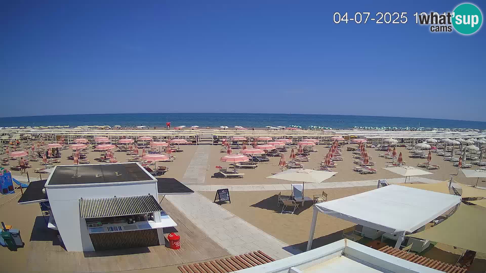 Live webcam Riccione beach – Bagni Oreste spiaggia 115
