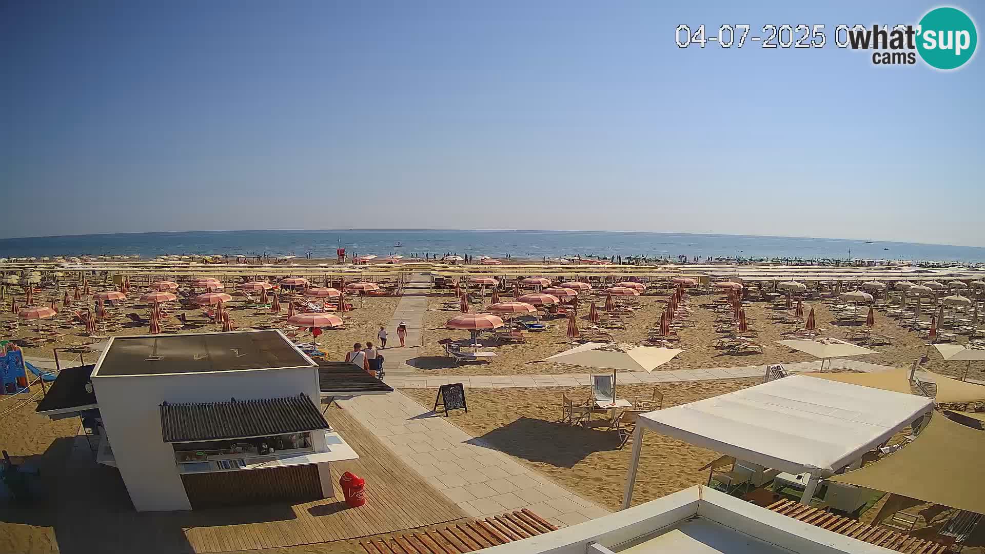 Live webcam Riccione beach – Bagni Oreste spiaggia 115