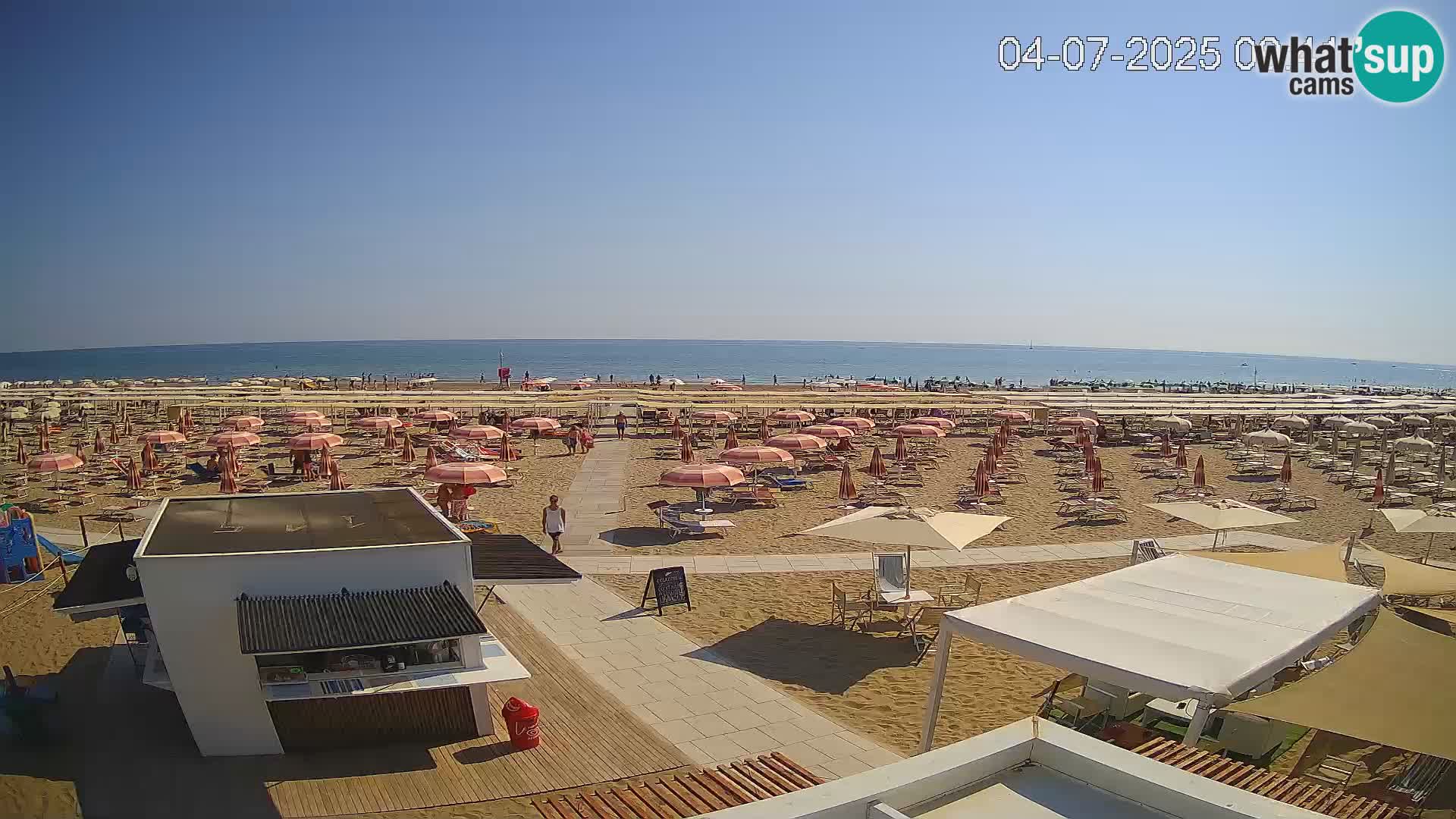 Live webcam Riccione beach – Bagni Oreste spiaggia 115
