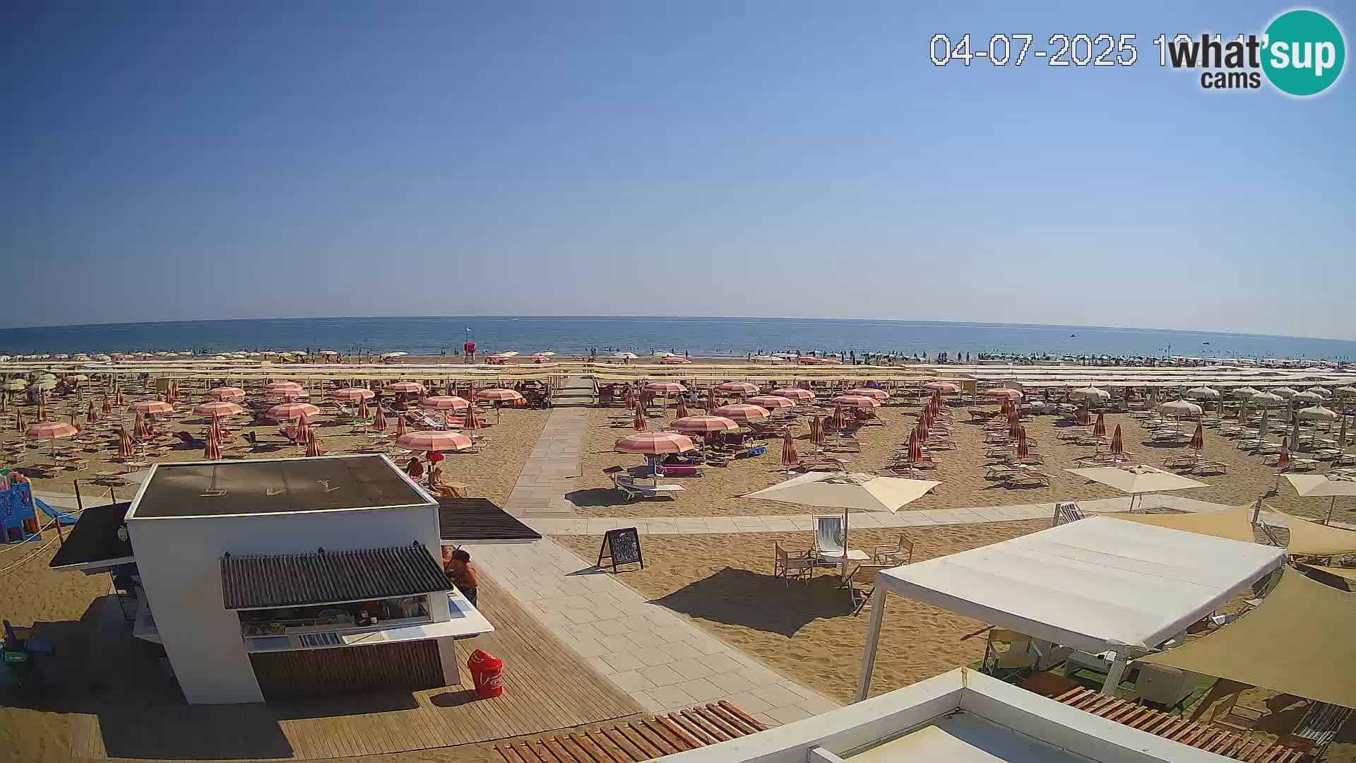 Camera en vivo playa Riccione – Bagni Oreste spiaggia 115 – Italia