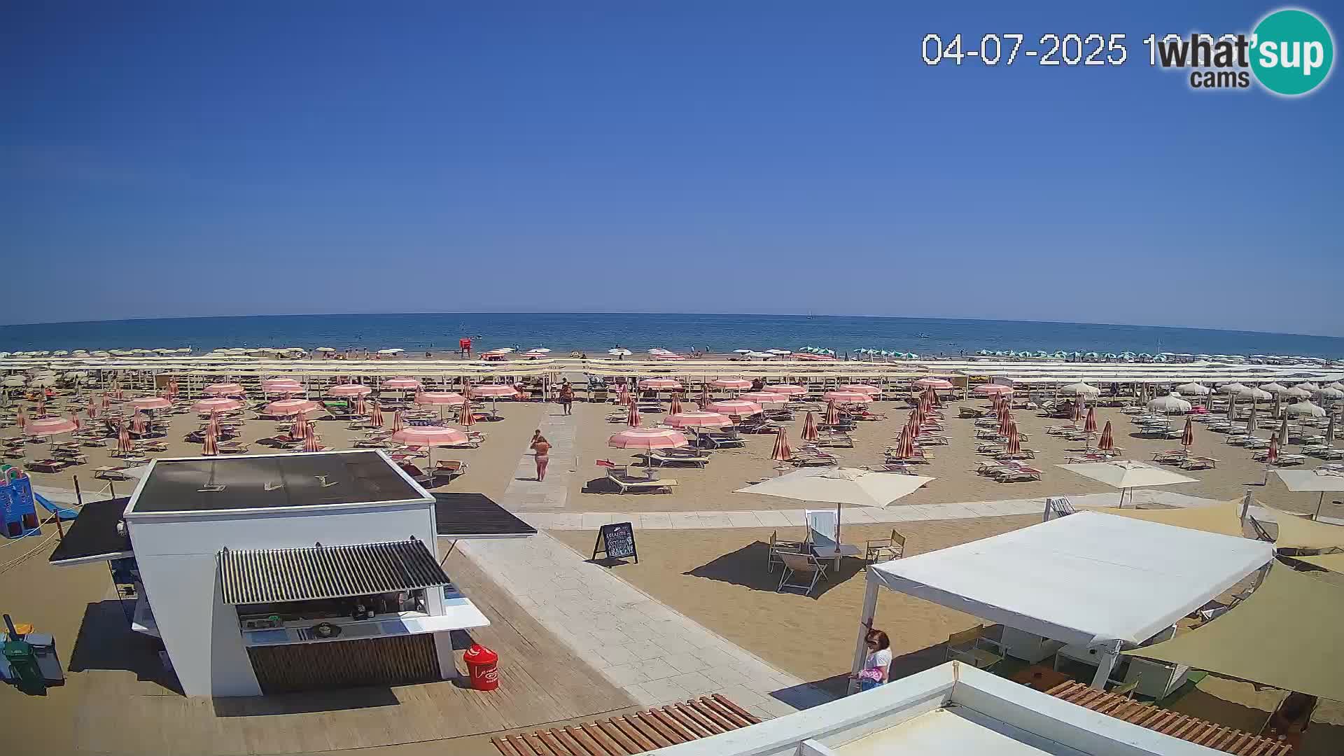 Webcam Riccione plage – Bagni Oreste spiaggia 115 – Italie