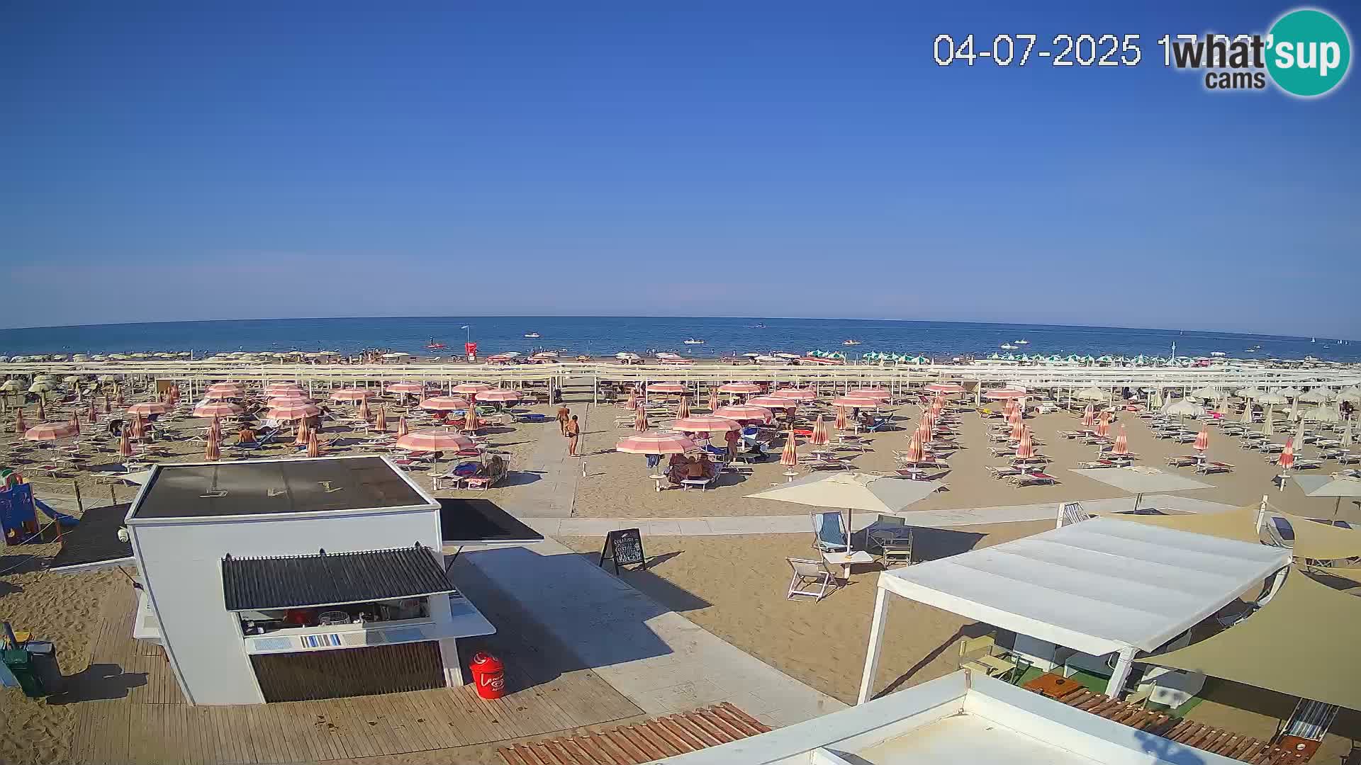 Web kamera plaža Riccione – Bagni Oreste spiaggia 115 – Italija