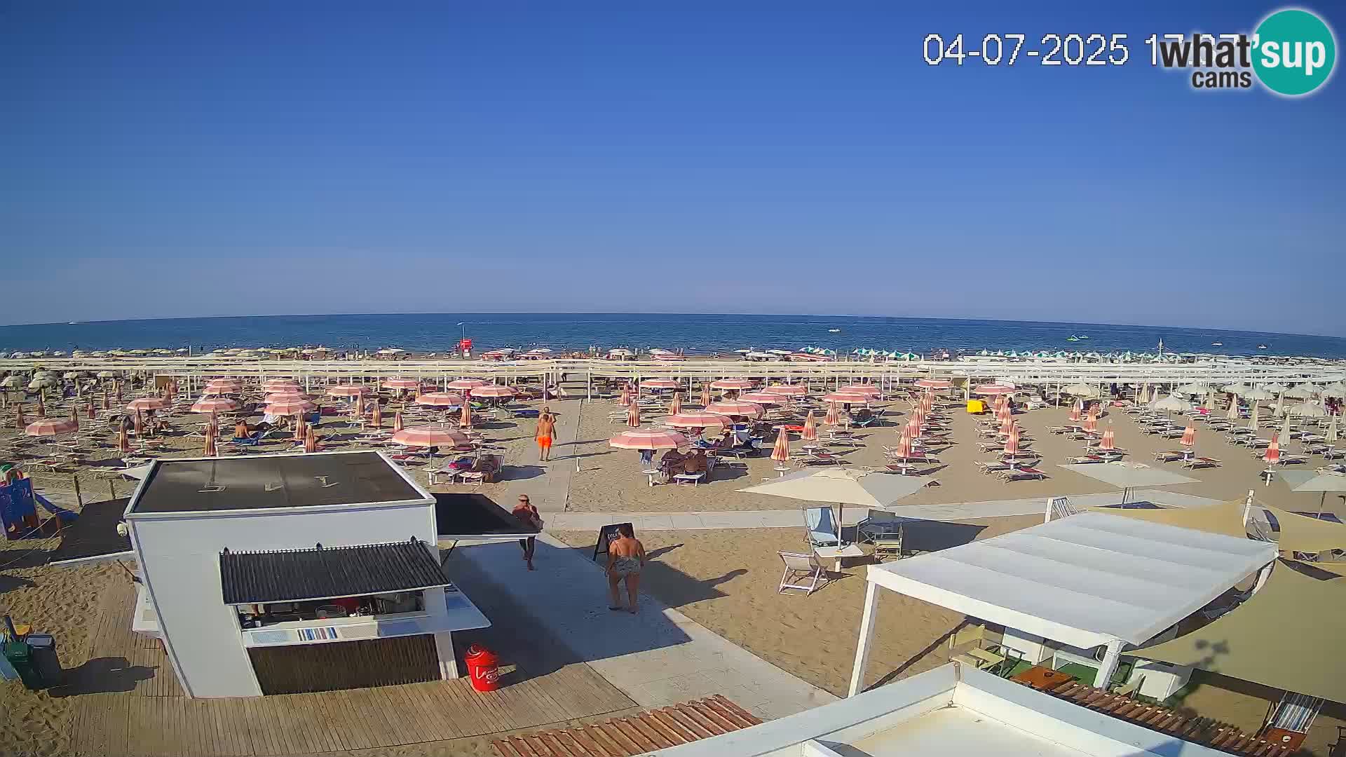 Web kamera plaža Riccione – Bagni Oreste spiaggia 115 – Italija
