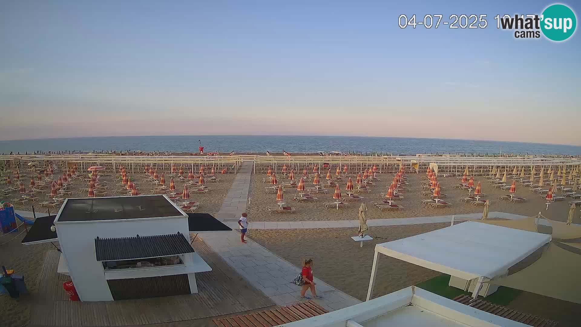 Web kamera plaža Riccione – Bagni Oreste spiaggia 115 – Italija