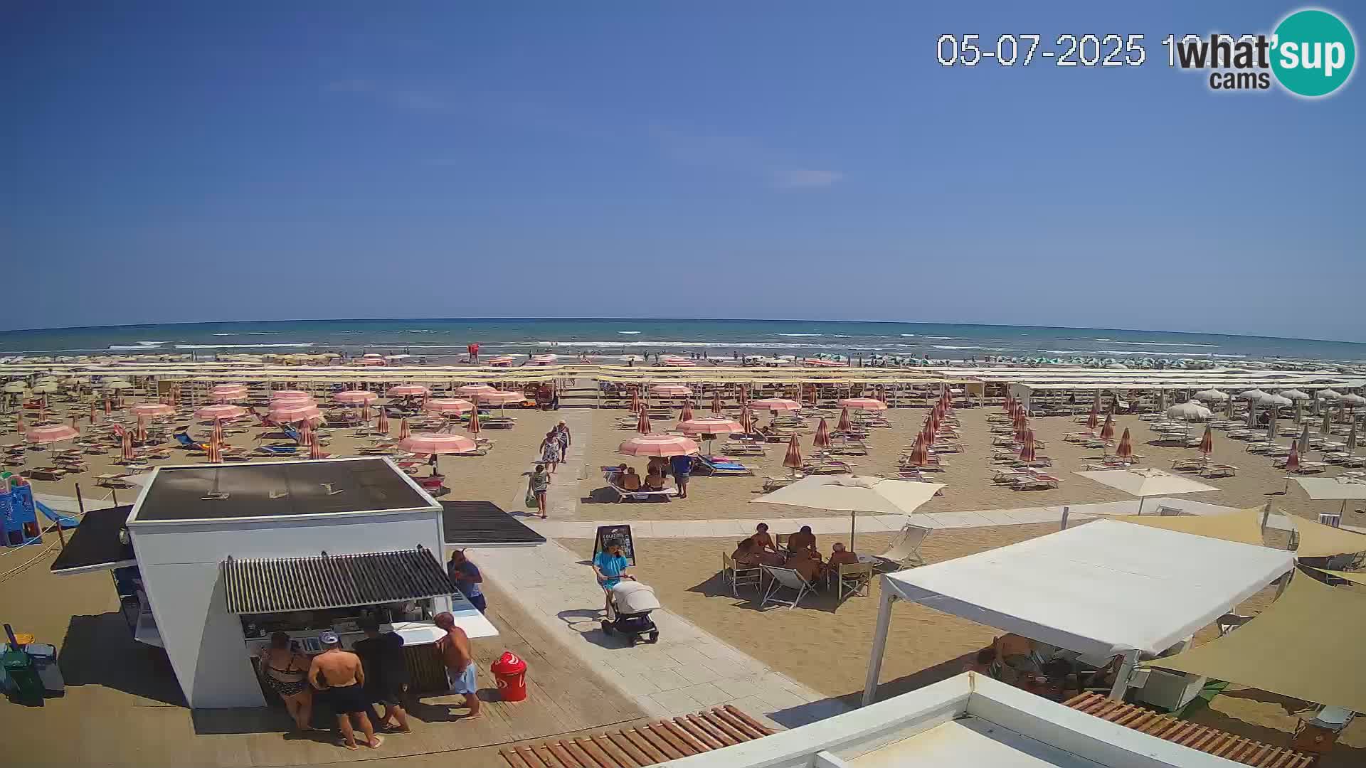 Camera en vivo playa Riccione – Bagni Oreste spiaggia 115 – Italia