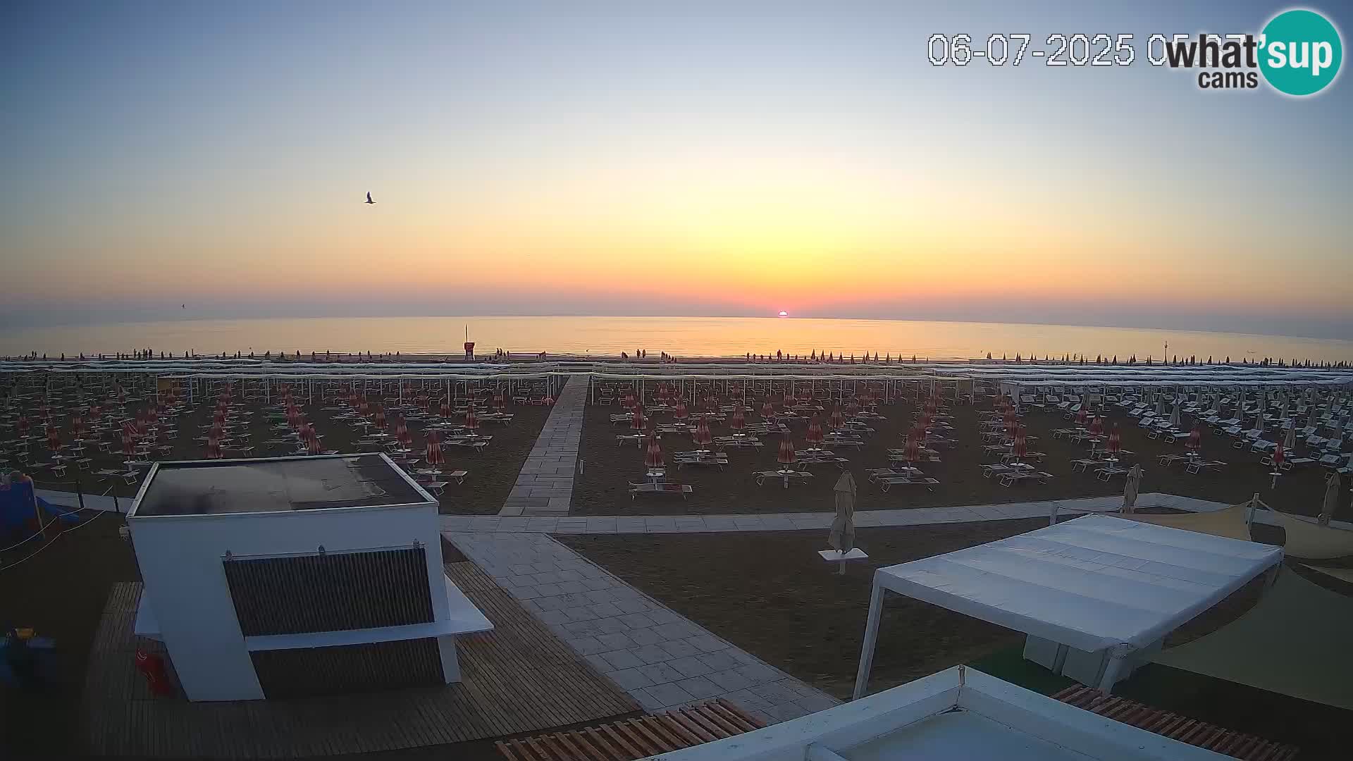 Live webcam Riccione – Bagni Oreste spiaggia 115