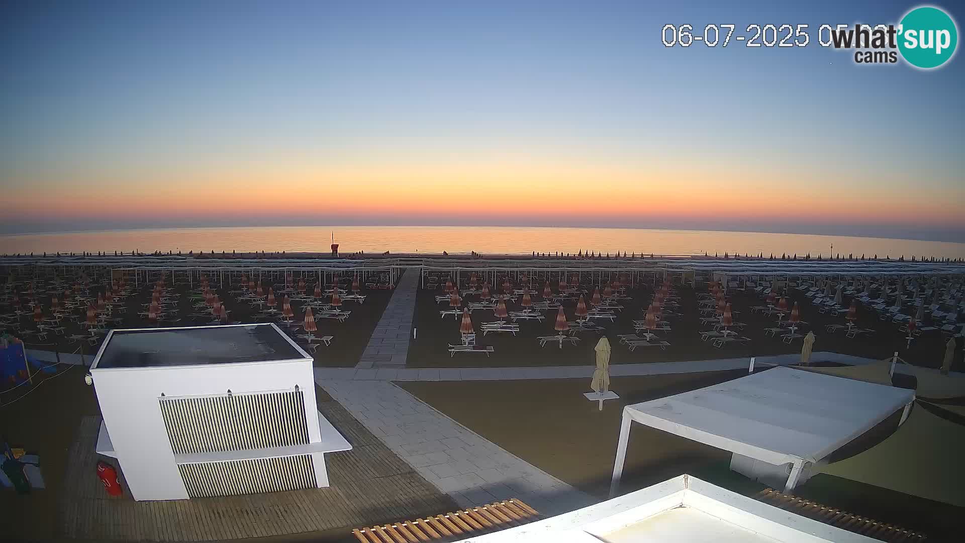 Camera en vivo playa Riccione – Bagni Oreste spiaggia 115 – Italia