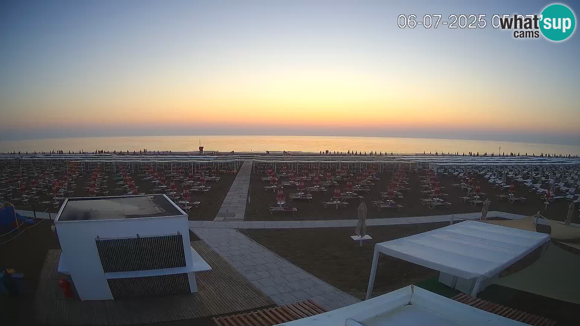 Live webcam Riccione beach – Bagni Oreste spiaggia 115