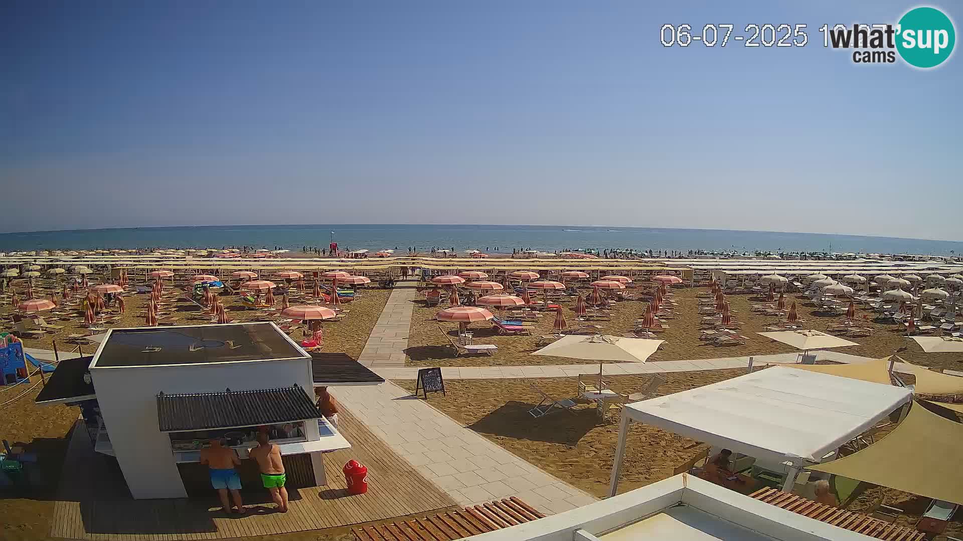 Live webcam Riccione beach – Bagni Oreste spiaggia 115