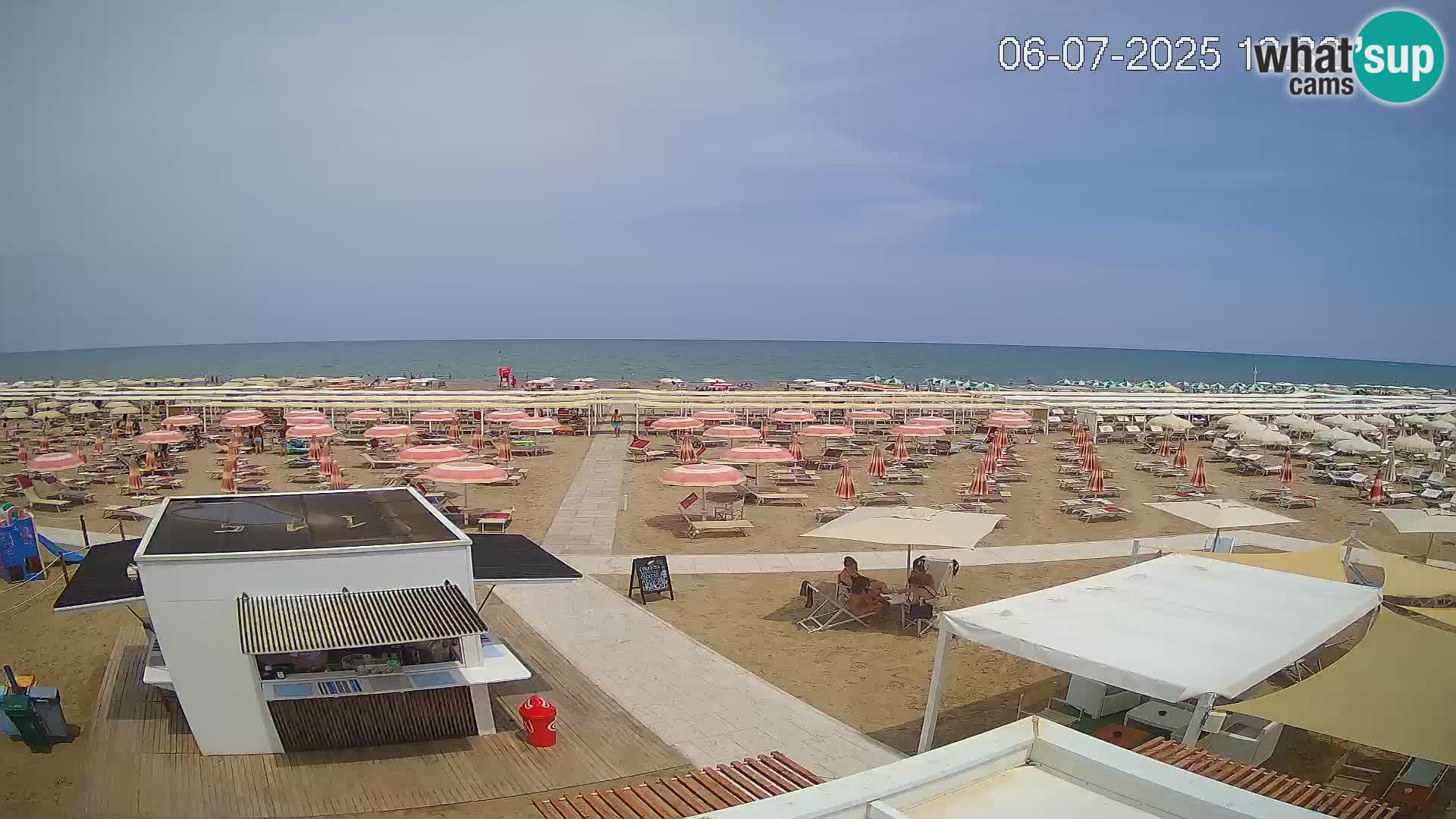 Live webcam Riccione – Bagni Oreste spiaggia 115