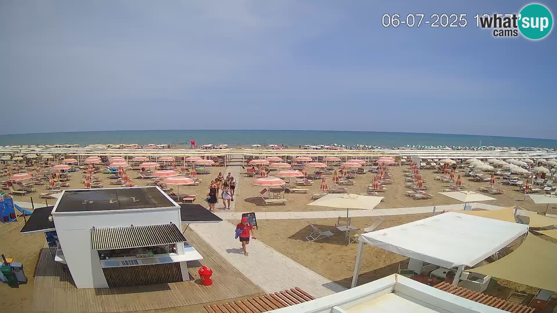 Camera en vivo playa Riccione – Bagni Oreste spiaggia 115 – Italia
