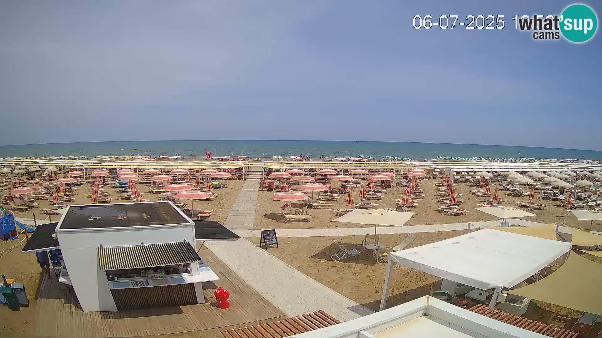 Camera en vivo playa Riccione – Bagni Oreste spiaggia 115 – Italia