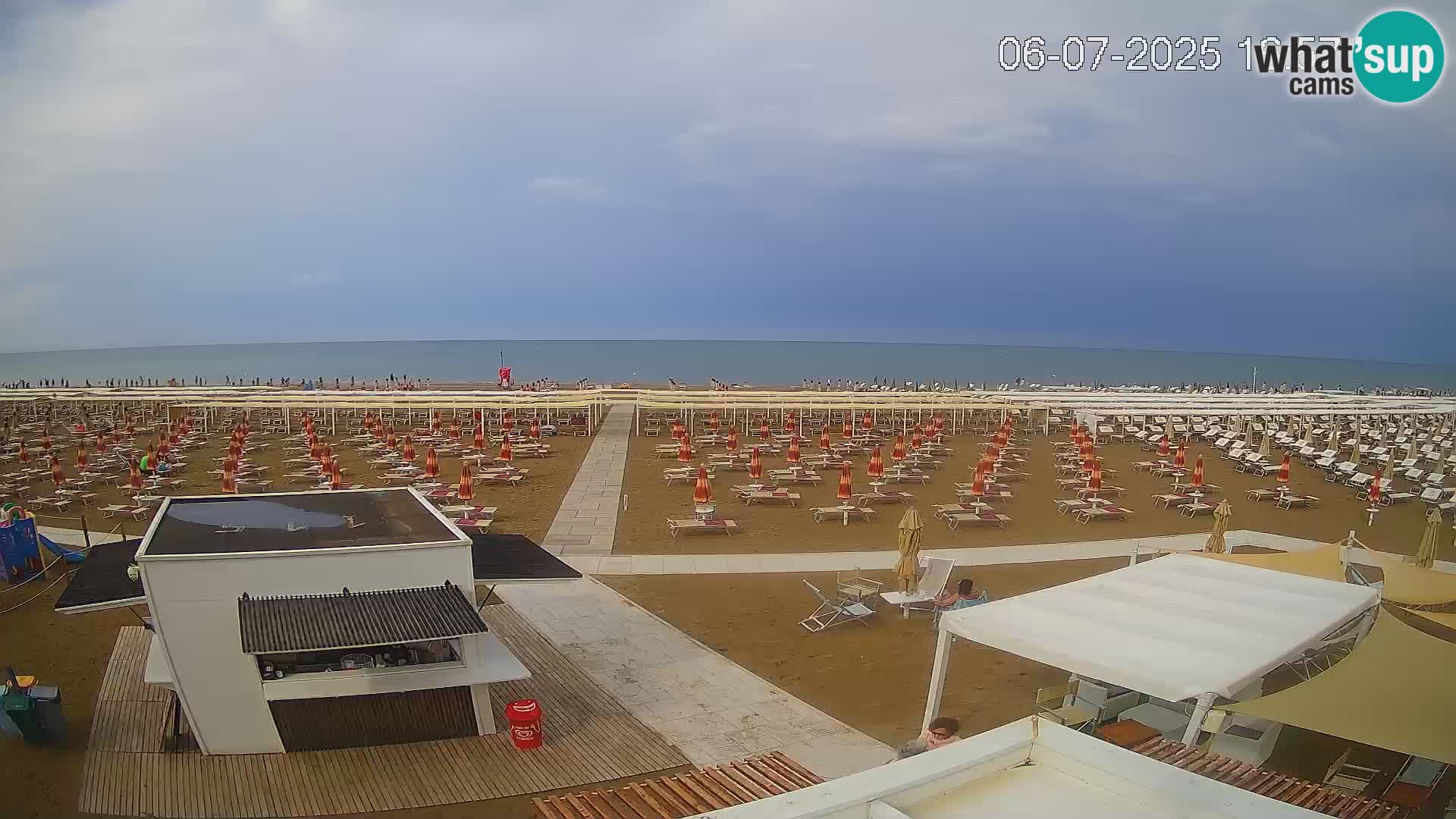 Camera en vivo playa Riccione – Bagni Oreste spiaggia 115 – Italia