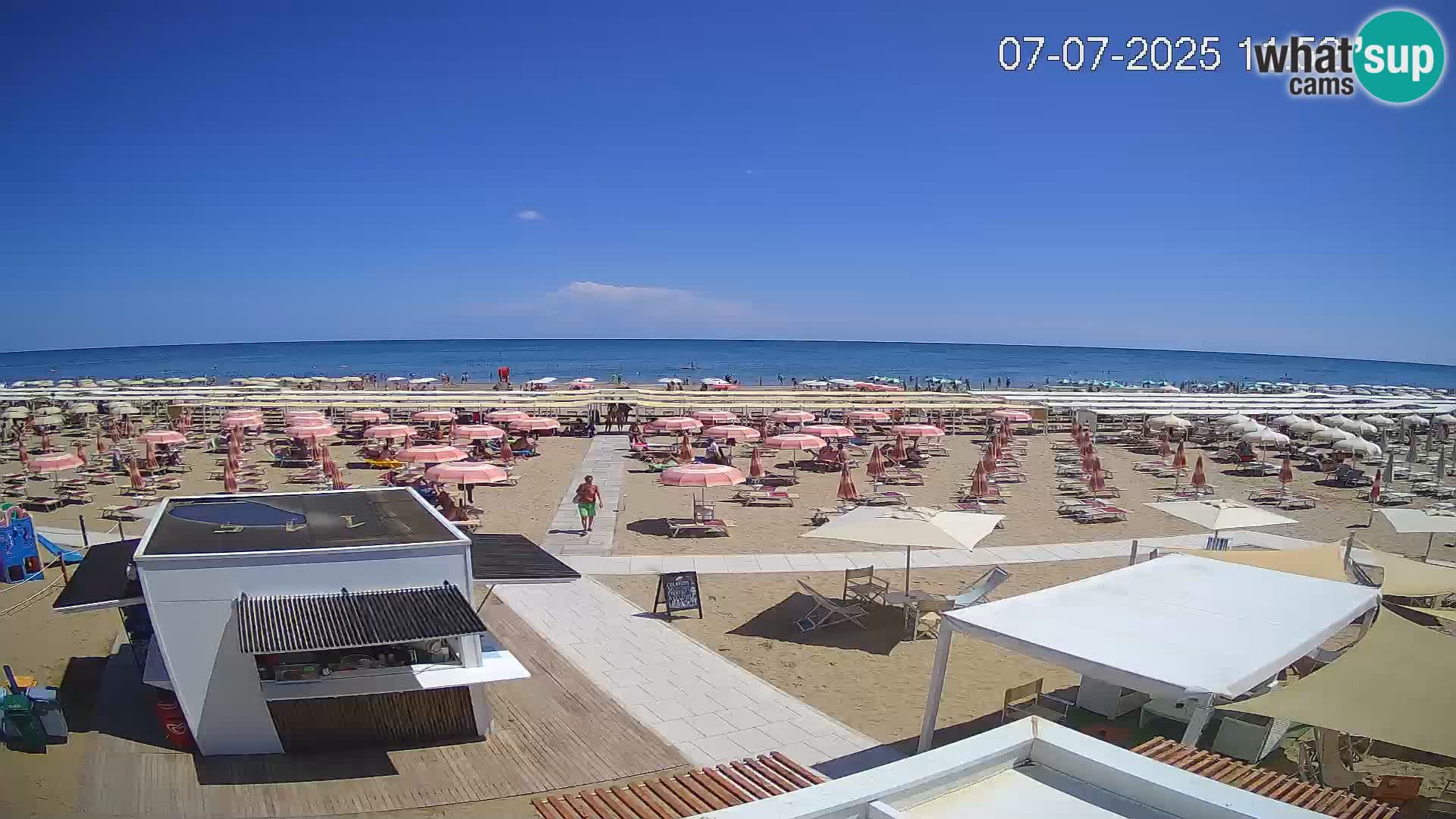 Live webcam Riccione – Bagni Oreste spiaggia 115